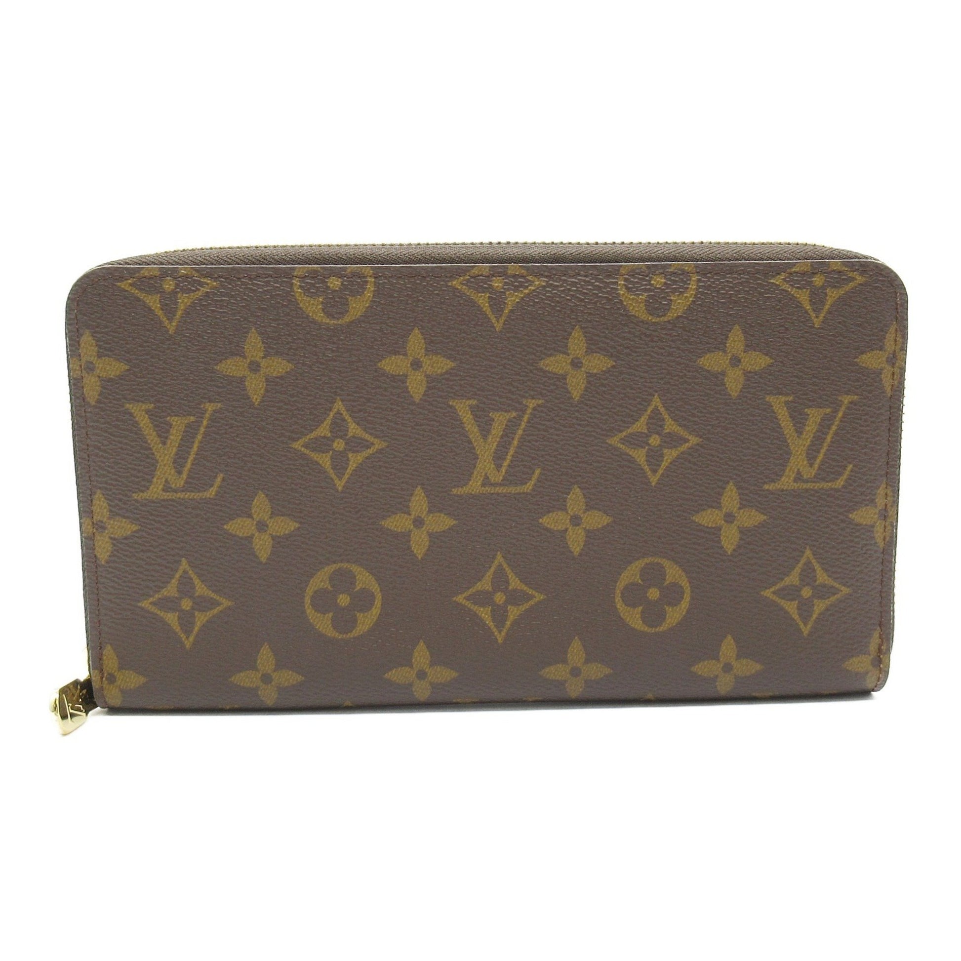 Louis Vuitton Zippy organizer, Brown, Canvas, wallet