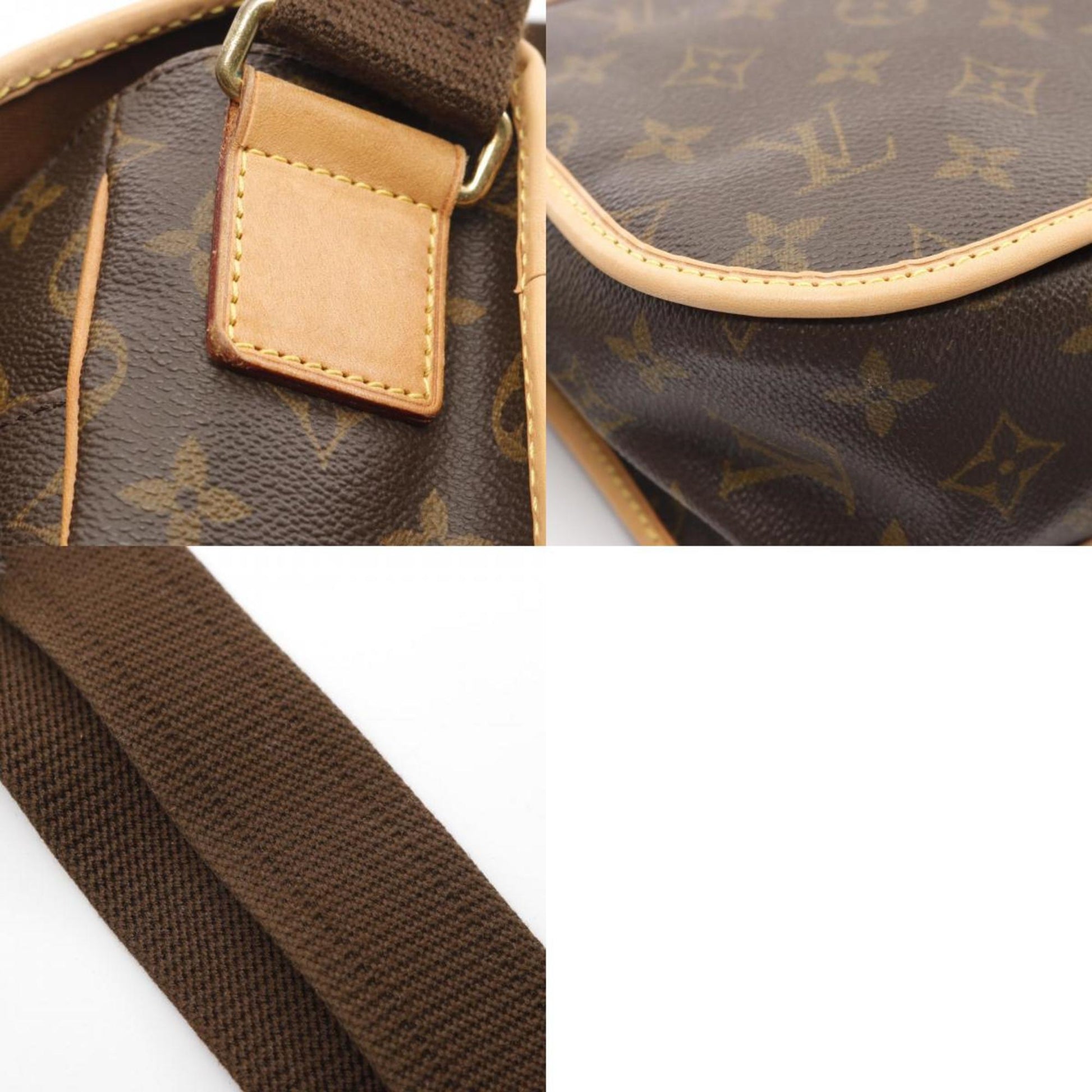 Louis Vuitton Bosphore, Brown, Canvas, shoulder
