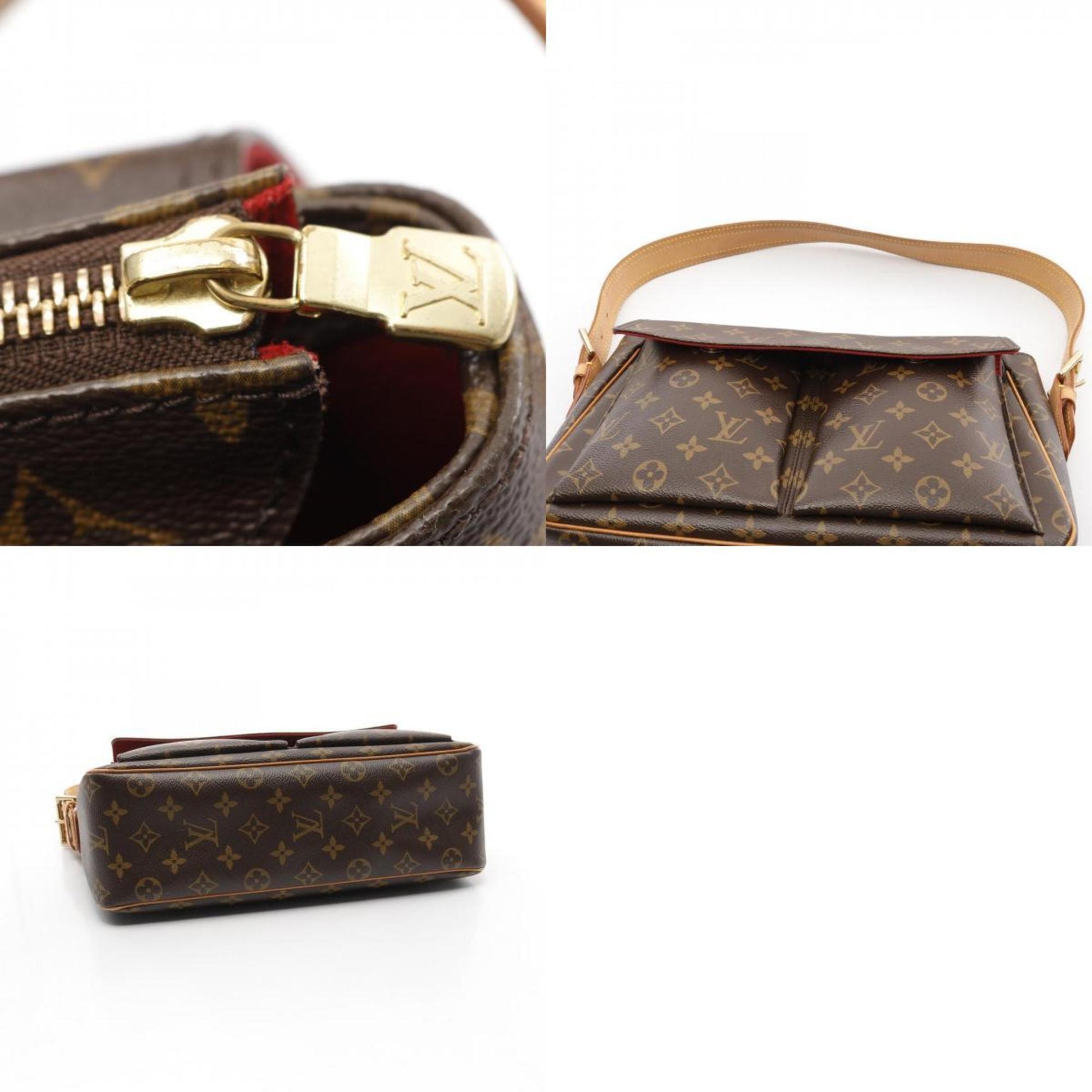 Louis Vuitton Viva Cité, Brown, Canvas, shoulder