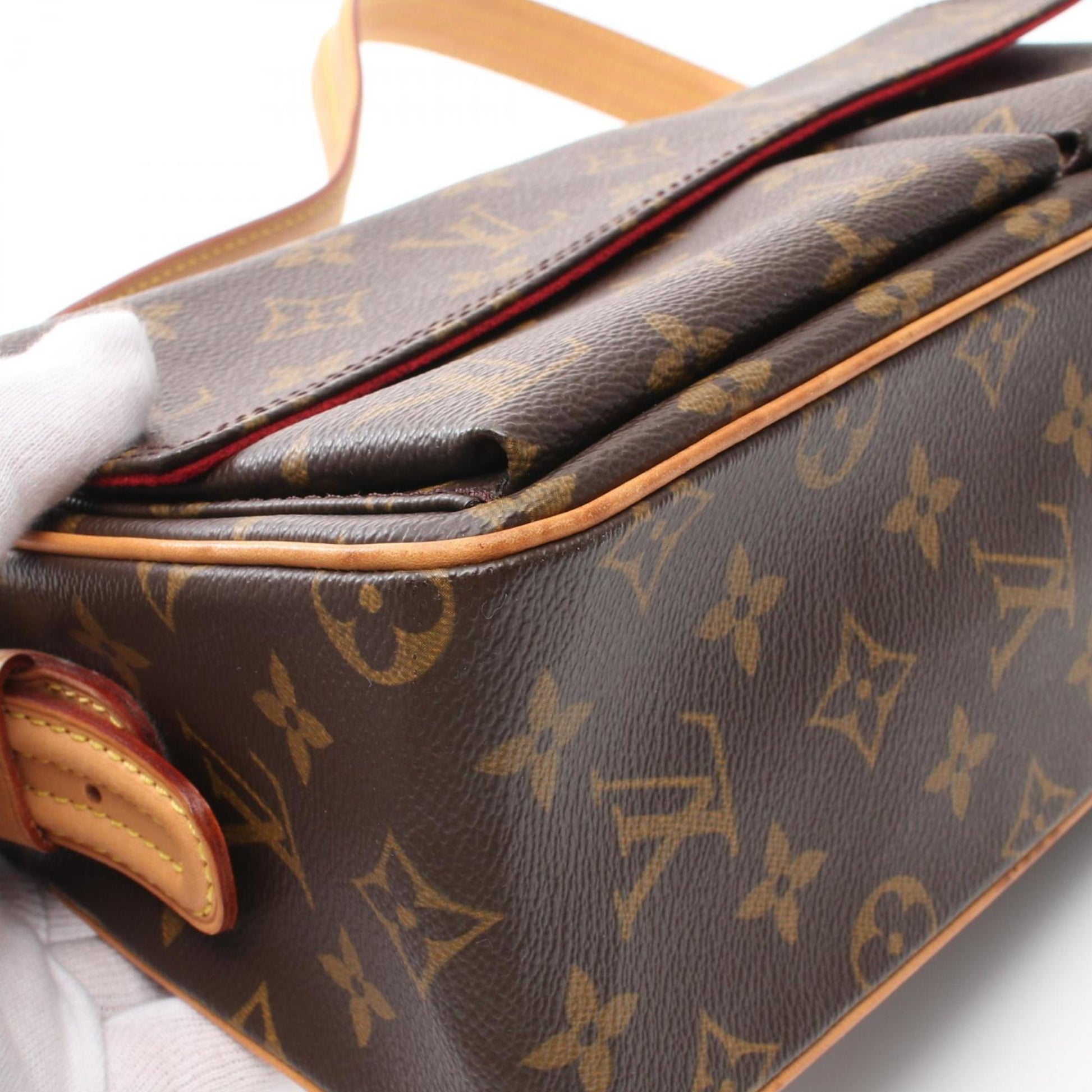 Louis Vuitton Viva Cité, Brown, Canvas, shoulder