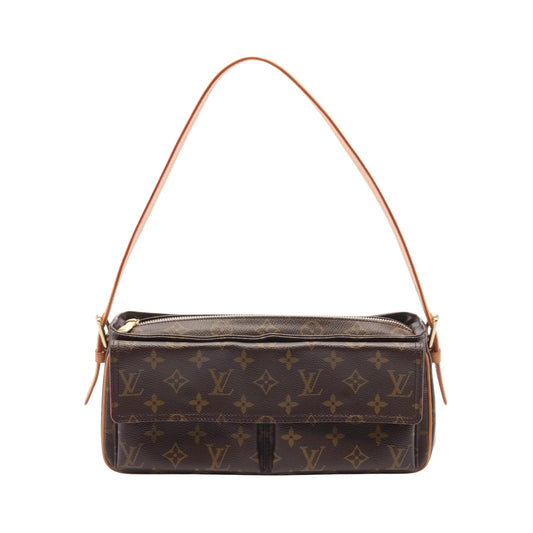 Louis Vuitton Viva Cité, Brown, Canvas, shoulder