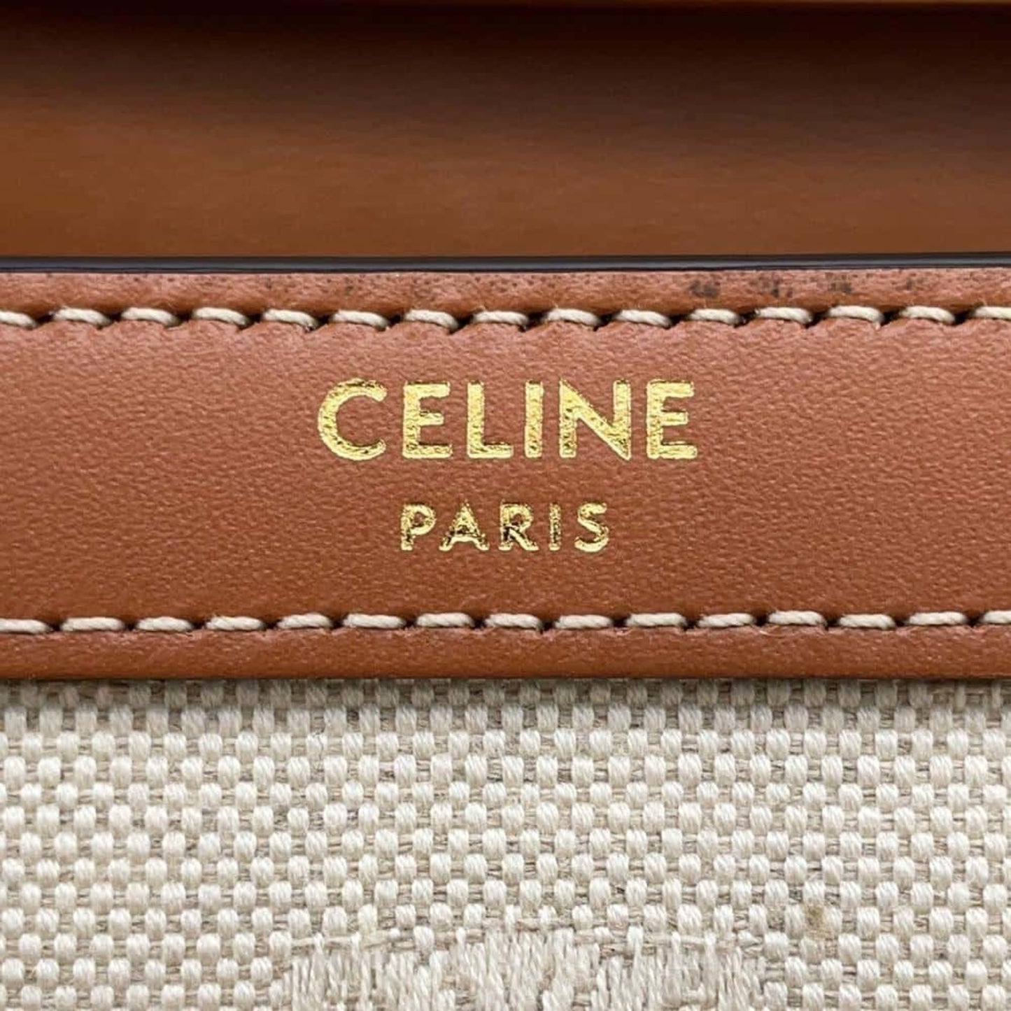 Céline Triomphe, Brown, Canvas, wallet