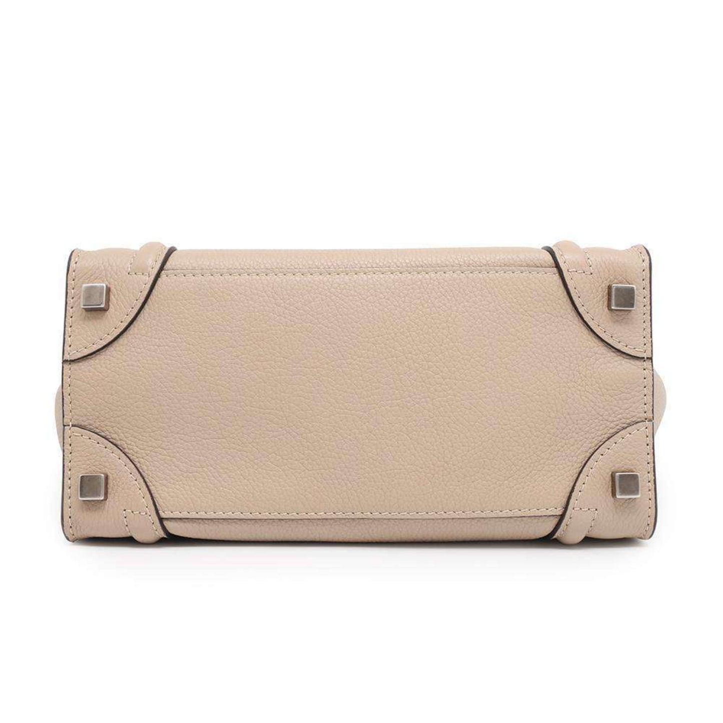 Céline Micro Luggage, Beige, Leather, handbag