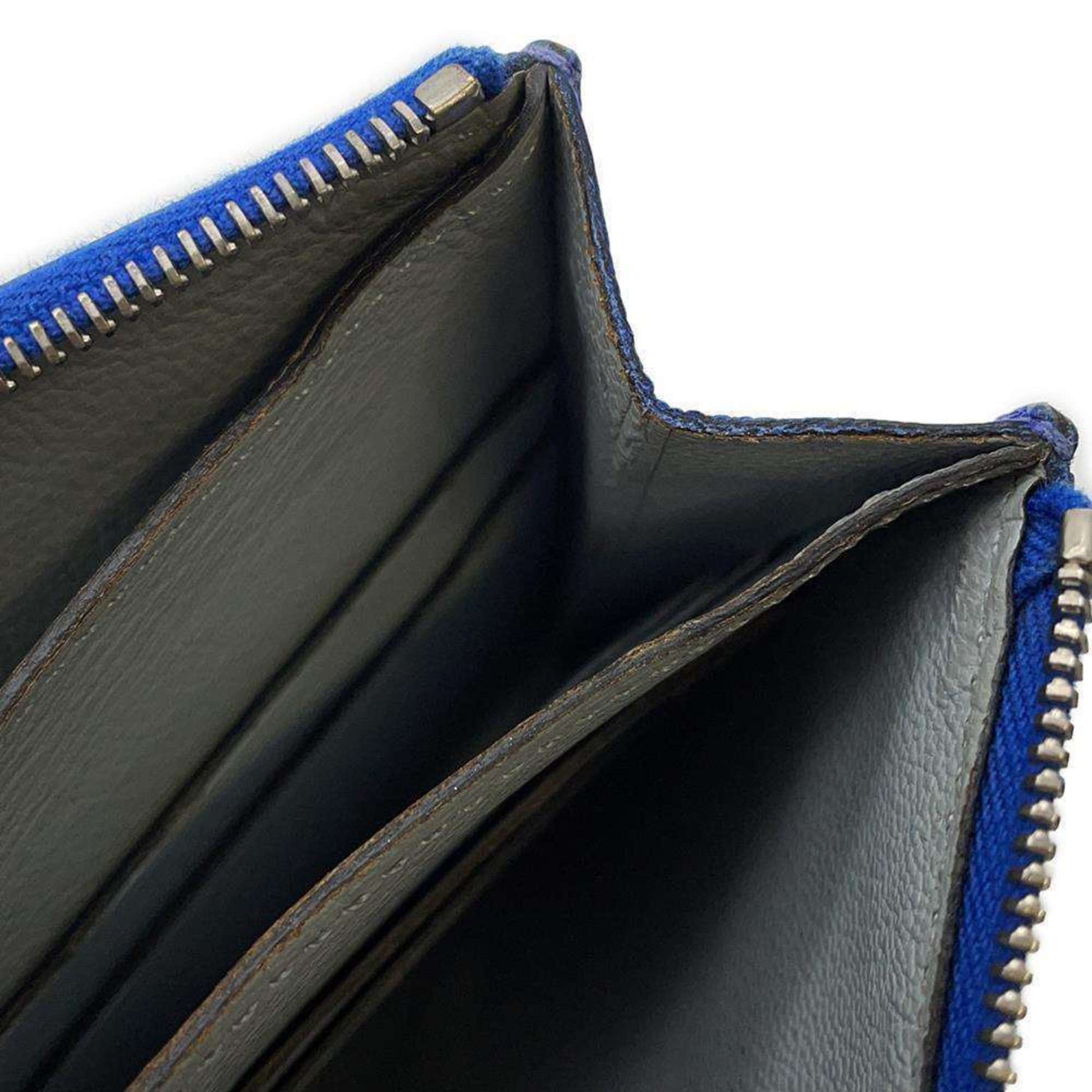 Hermès, Blue, Leather, wallet