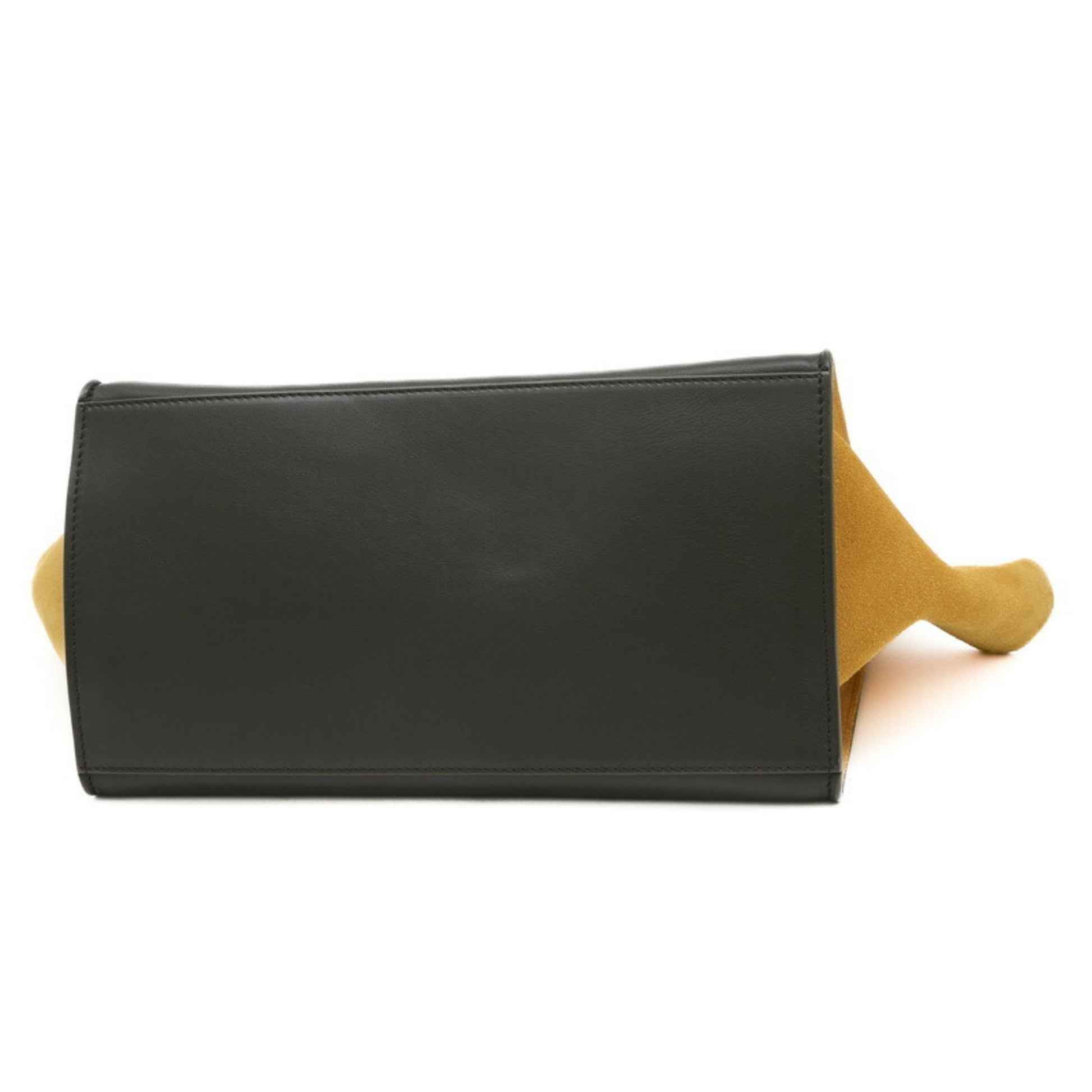 Céline Trapèze, Black, Leather, shopper