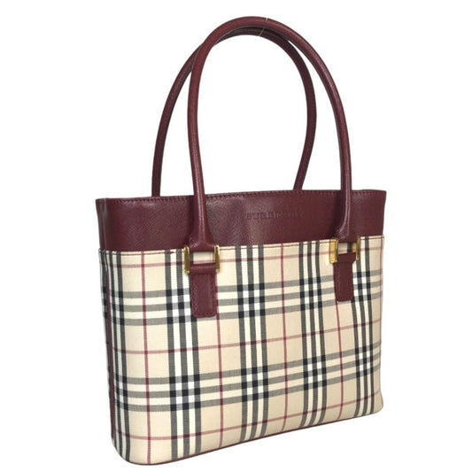 Burberry Nova Check, Beige, Canvas, handbag