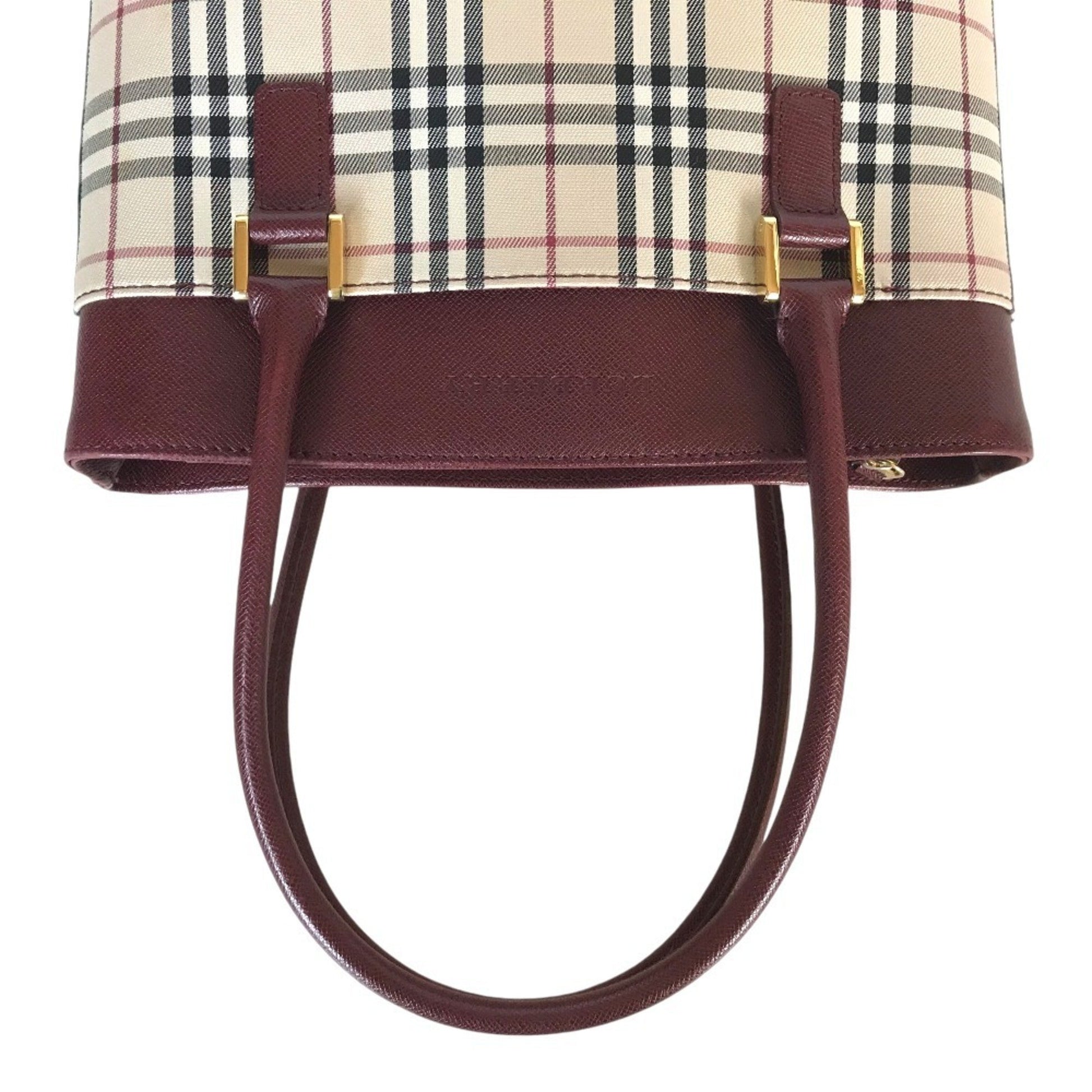 Burberry Nova Check, Beige, Canvas, handbag