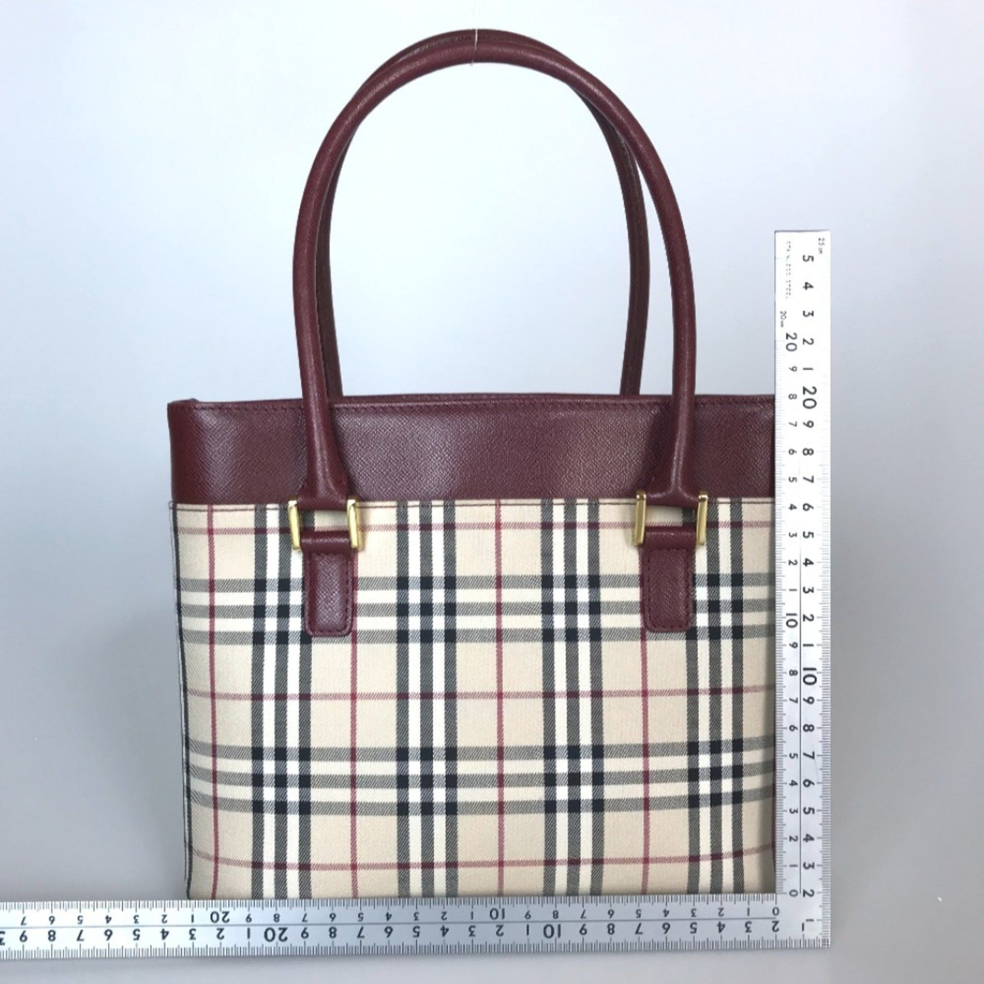 Burberry Nova Check, Beige, Canvas, handbag