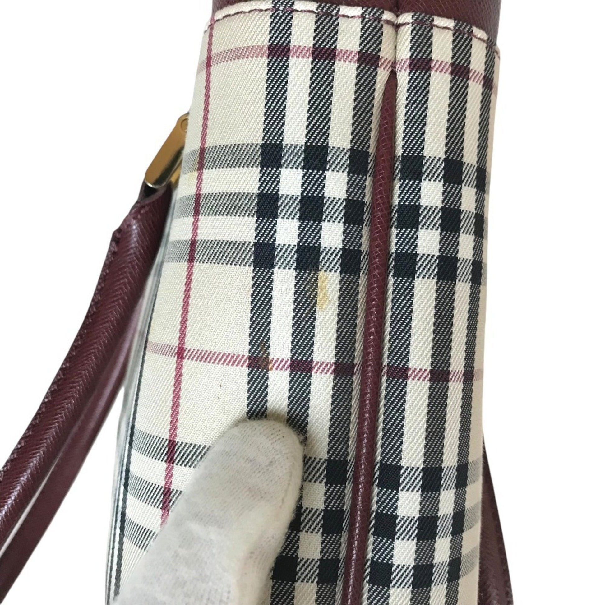 Burberry Nova Check, Beige, Canvas, handbag