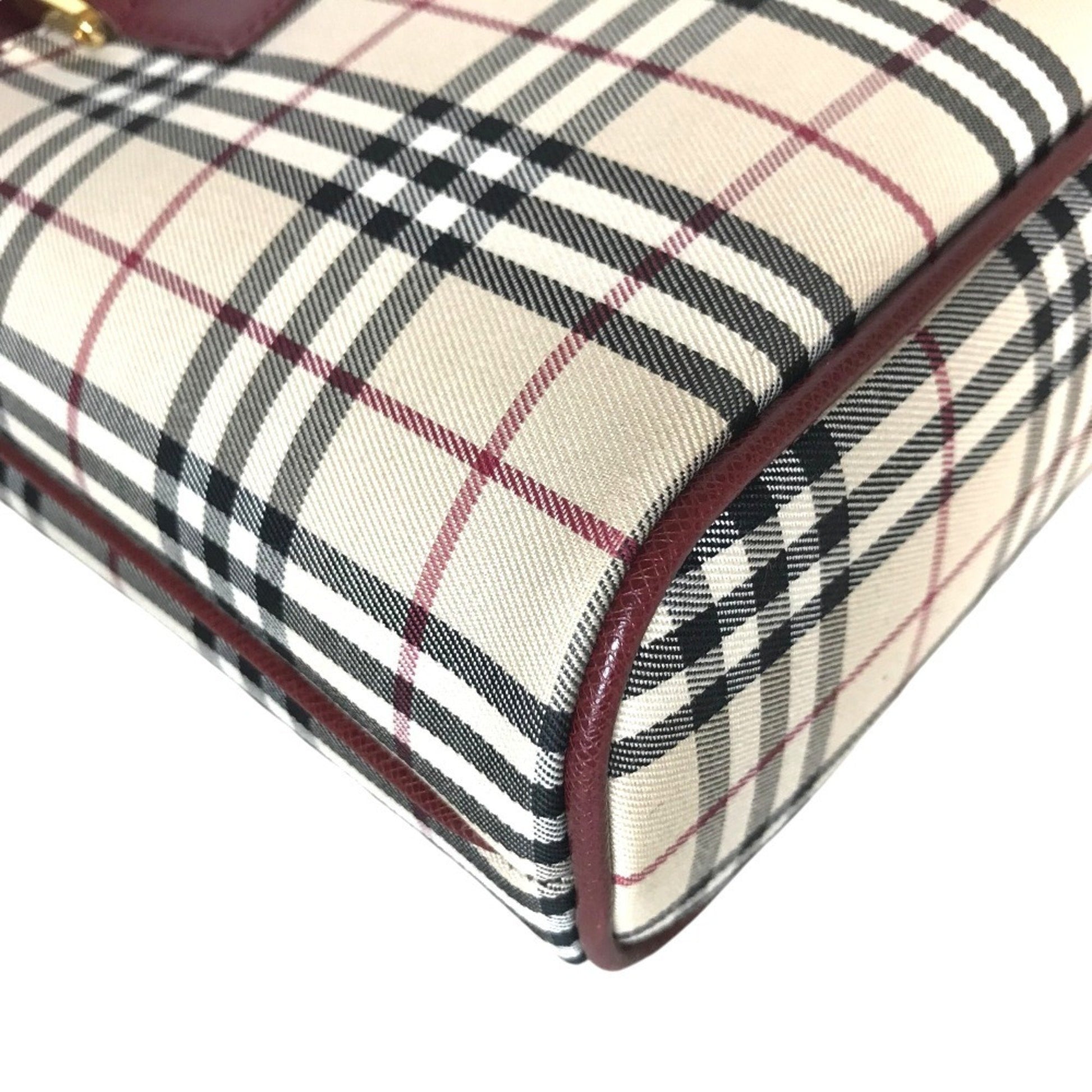 Burberry Nova Check, Beige, Canvas, handbag