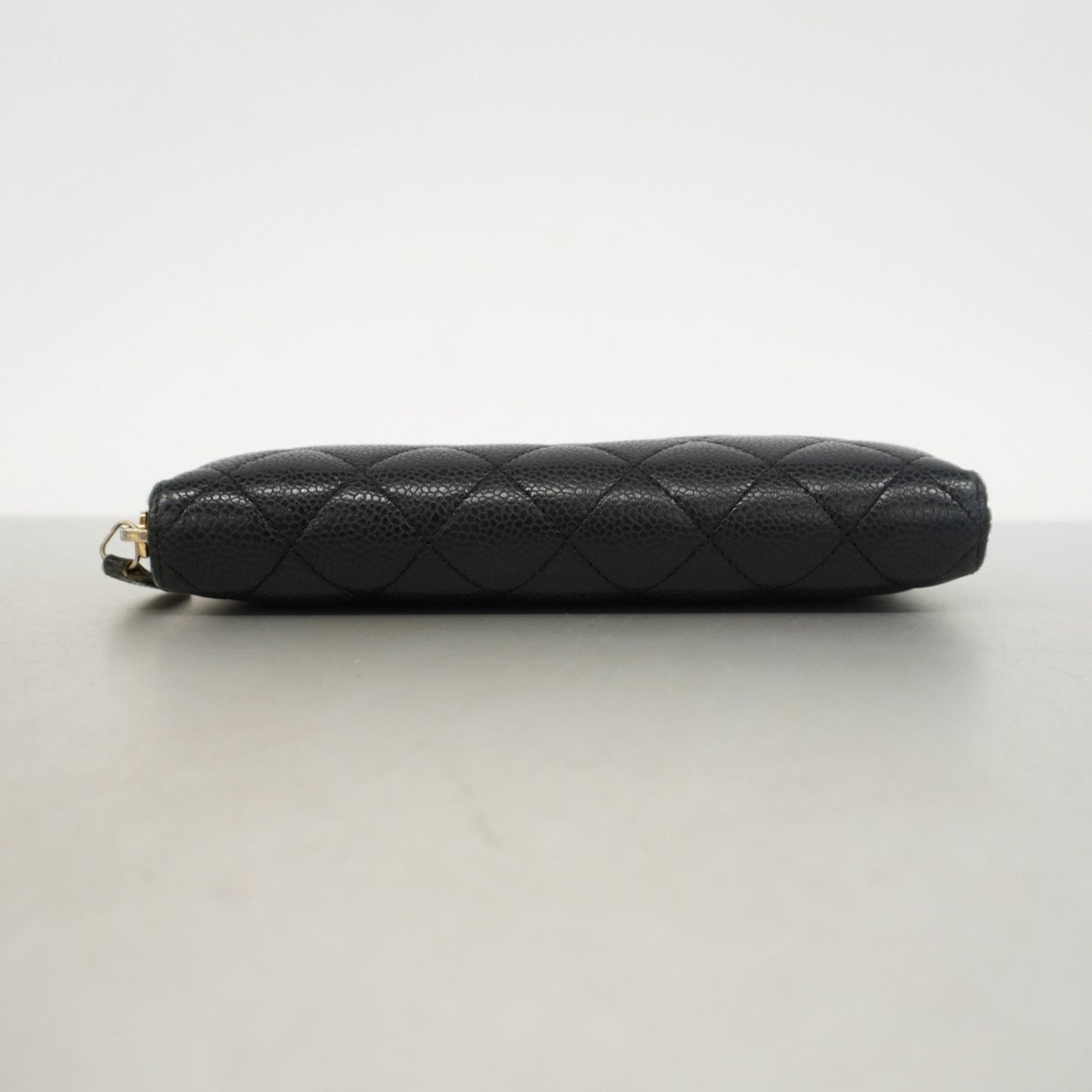 Chanel Zip around wallet, Black, Leather, wallet