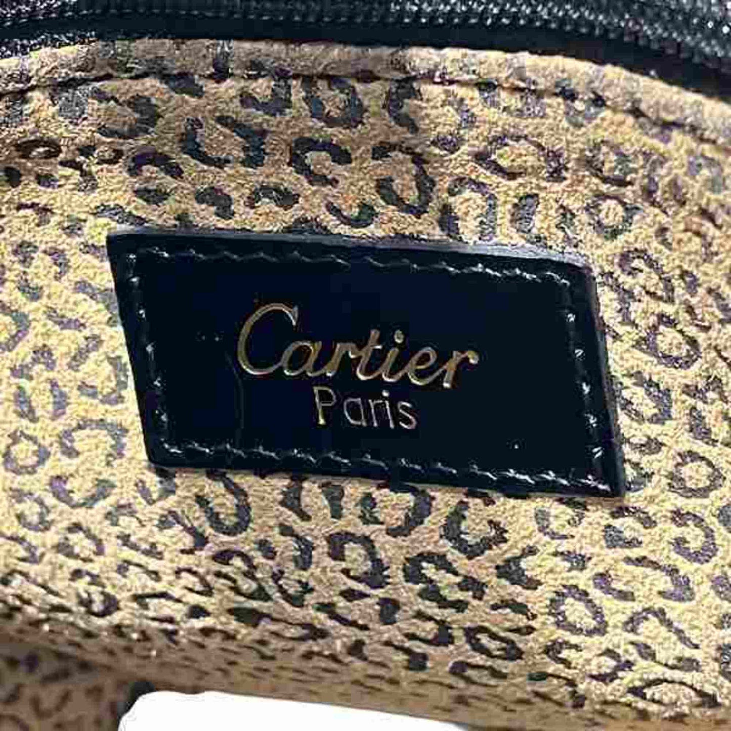 Cartier Panthère, Black, Leather, handbag