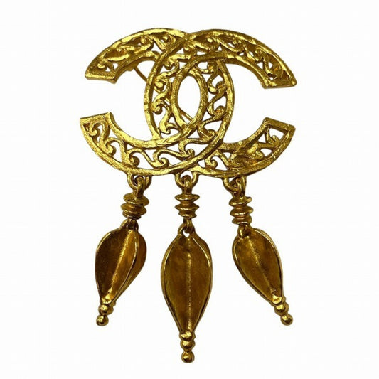 Chanel Coco Mark, Gold, Gold Plated, brooch