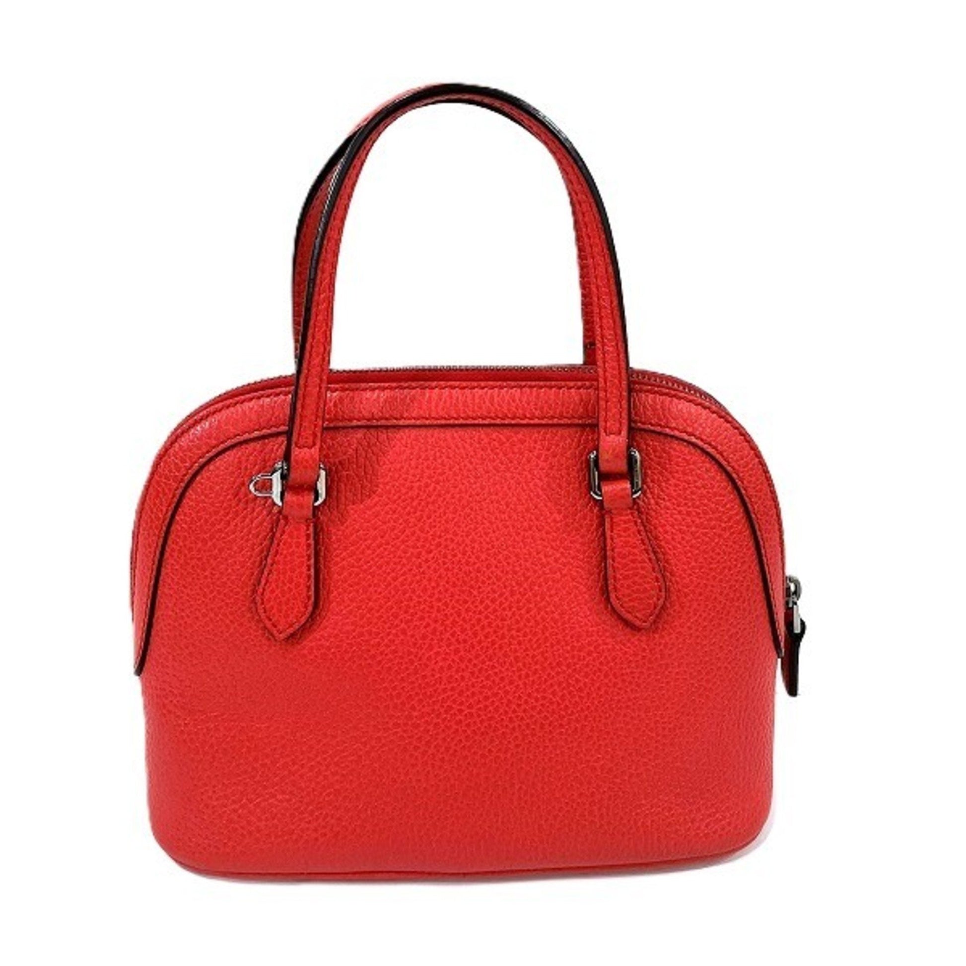 Gucci Dome, Red, Leather, handbag