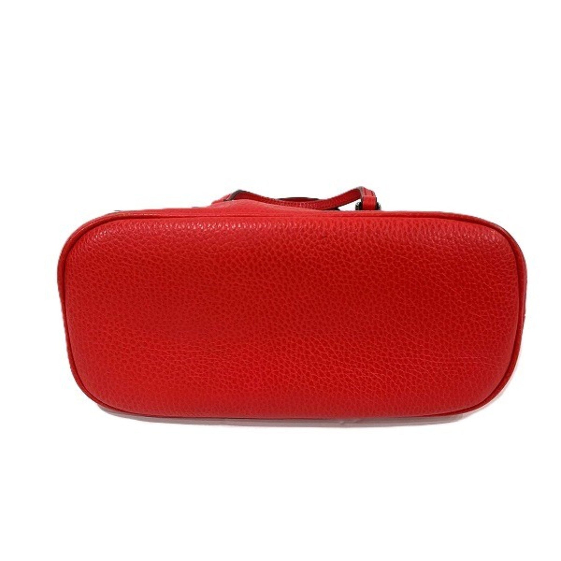 Gucci Dome, Red, Leather, handbag