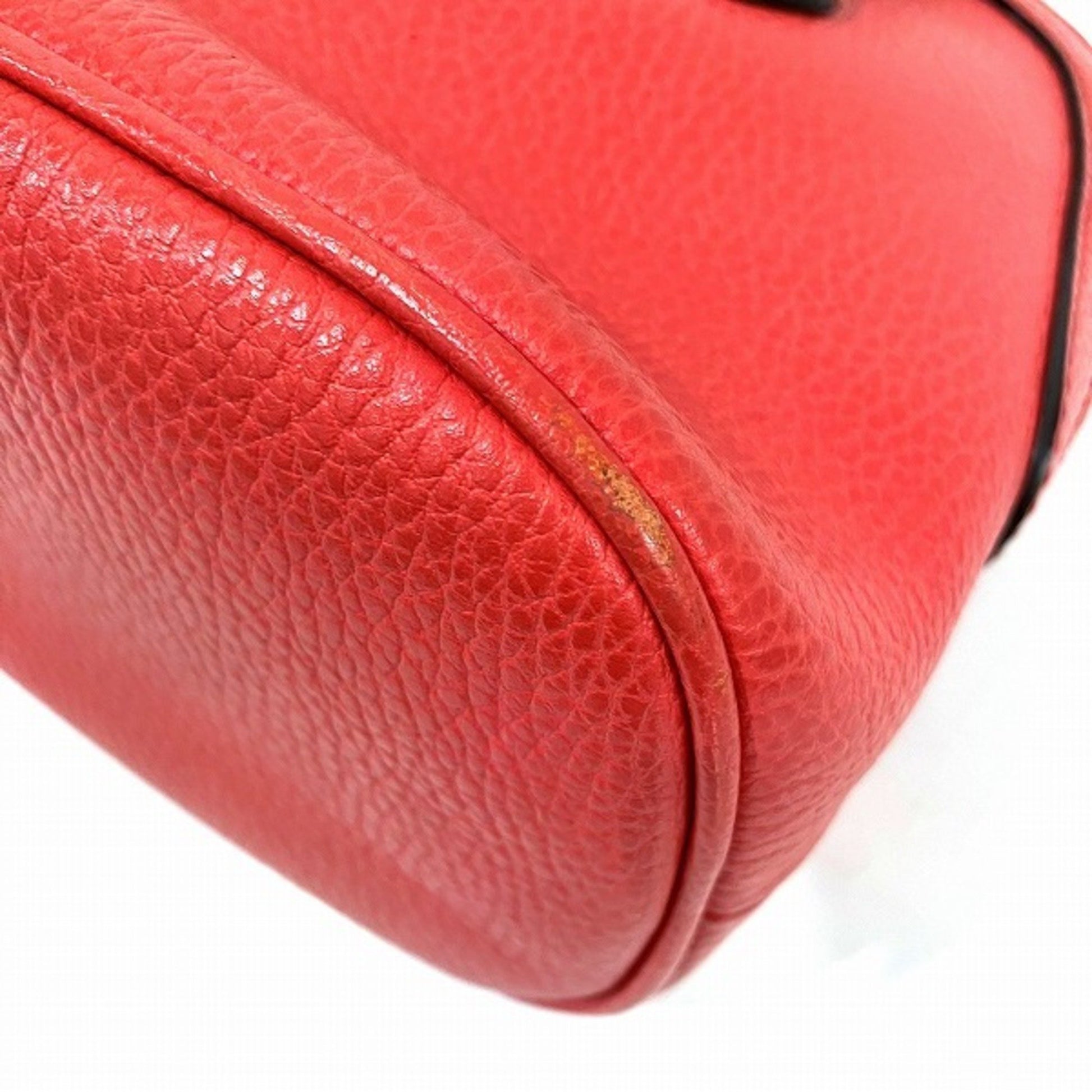 Gucci Dome, Red, Leather, handbag