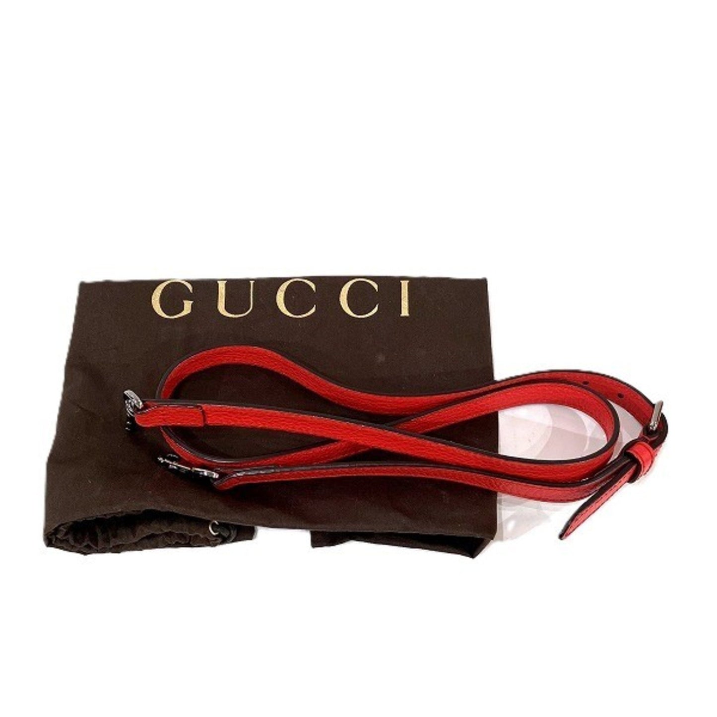 Gucci Dome, Red, Leather, handbag