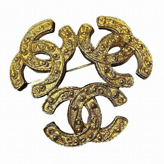 Chanel Coco Mark, Gold, Gold Plated, brooch