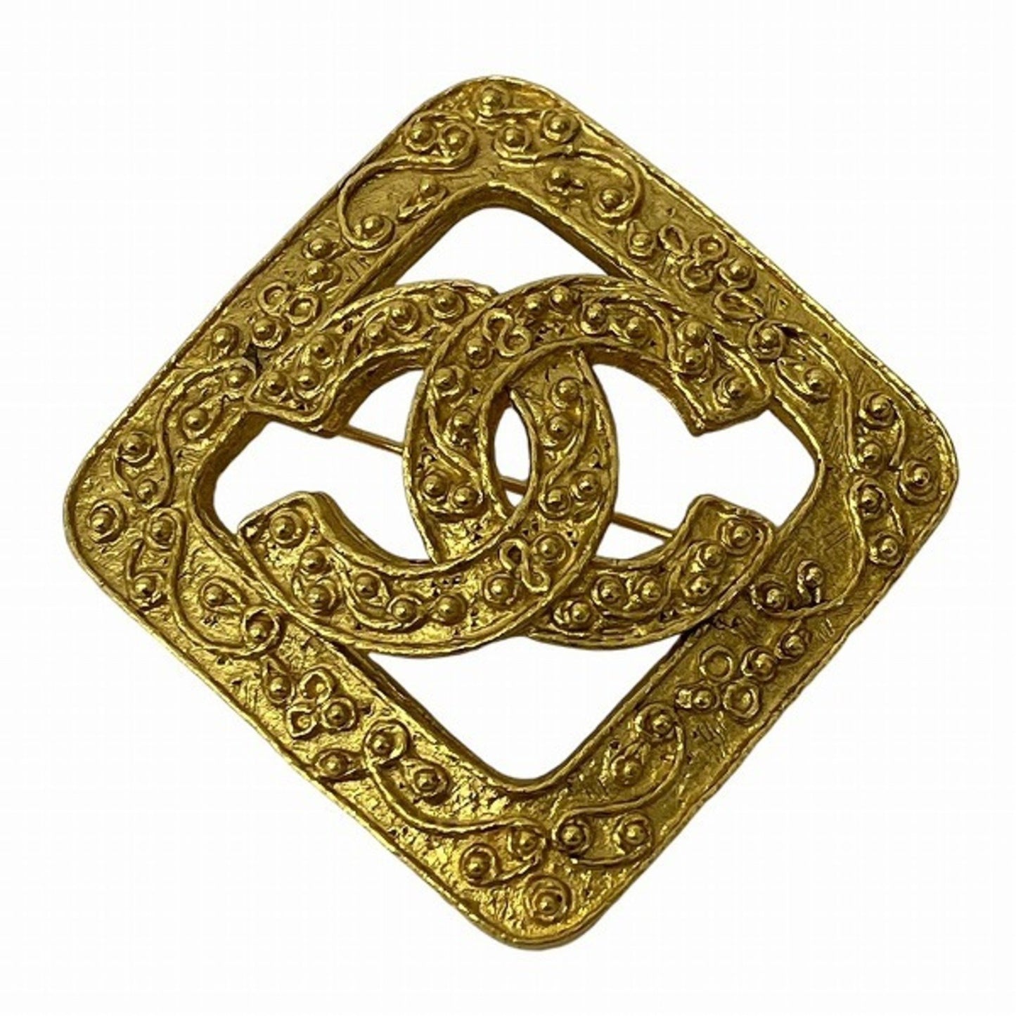 Chanel Coco Mark, Gold, Gold Plated, brooch