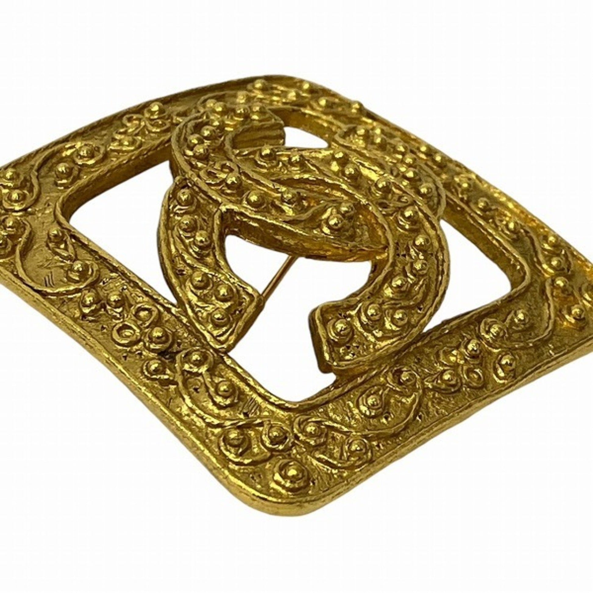 Chanel Coco Mark, Gold, Gold Plated, brooch