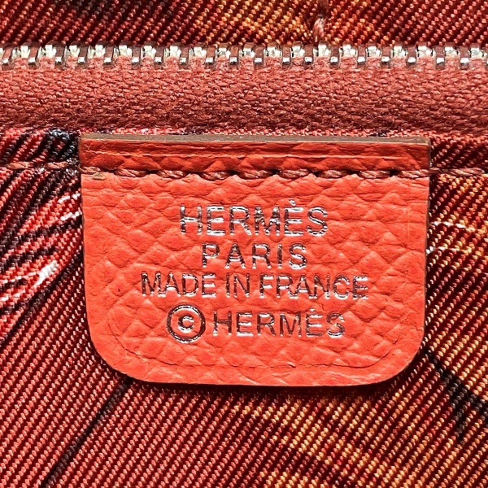 Hermès Silk'In, Orange, Leather, wallet