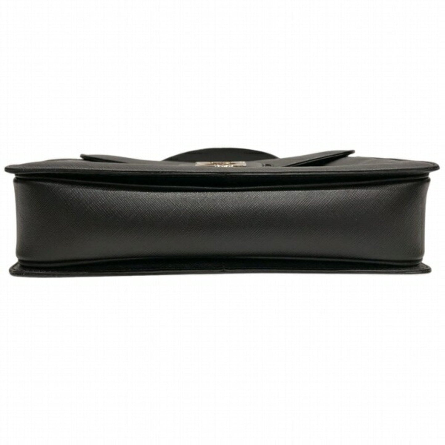 Salvatore Ferragamo Gancini, Black, Leather, handbag