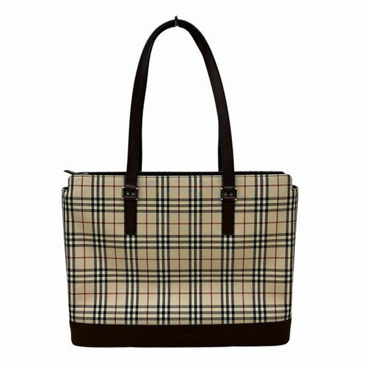 Burberry Nova Check, Beige, Canvas, tote