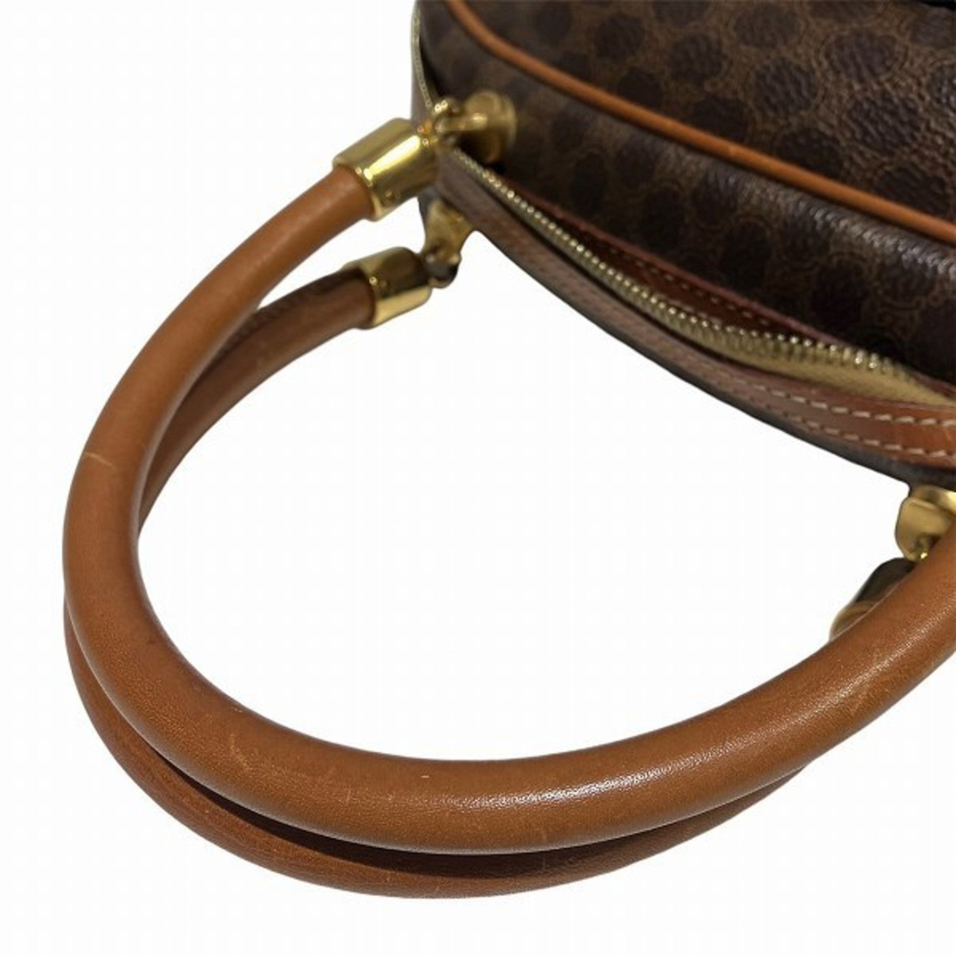 Céline Macadam, Brown, Canvas, handbag