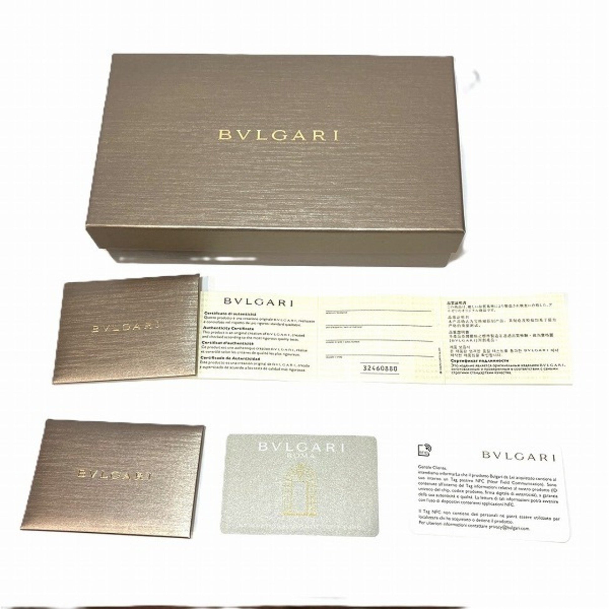 Bulgari Bvlgari bvlgari, Black, Leather, wallet