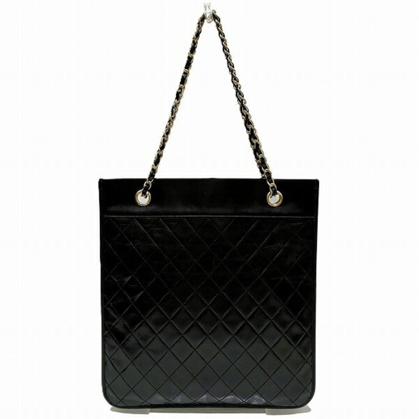 Chanel Coco Mark, Black, Leather, shoulder