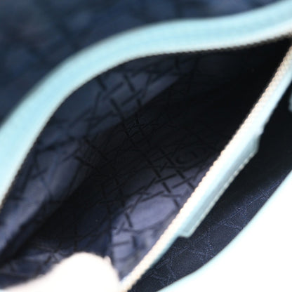 Christian Dior Lady Dior Cannage Quilt Lambskin, Blue, Leather, Handbag