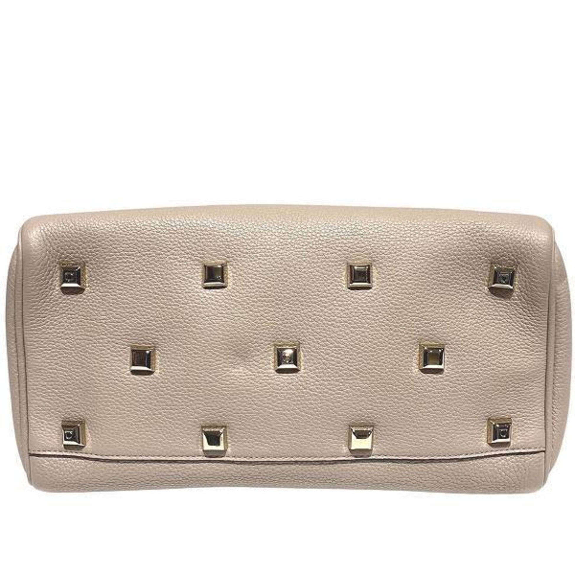 Salvatore Ferragamo Gancini, Beige, Leather, handbag