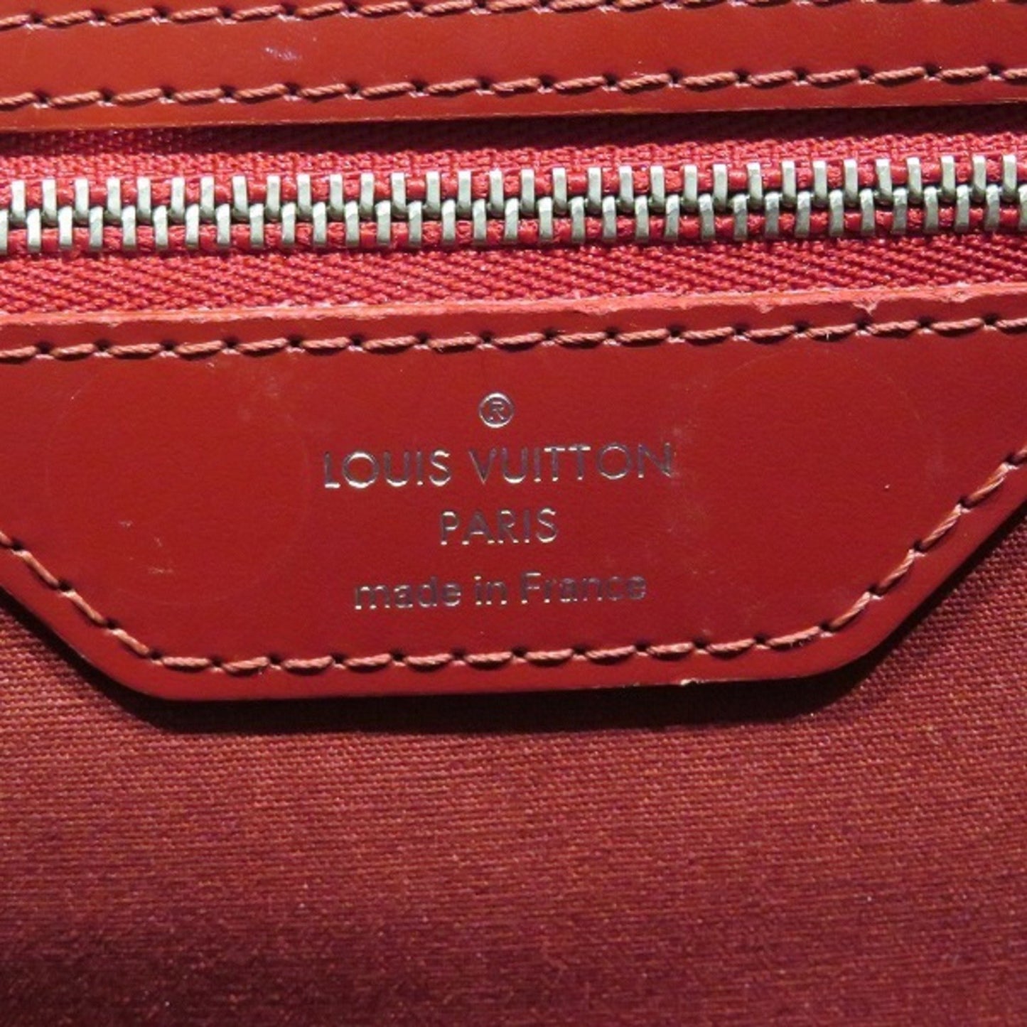 Louis Vuitton Brea, Red, Leather, handbag