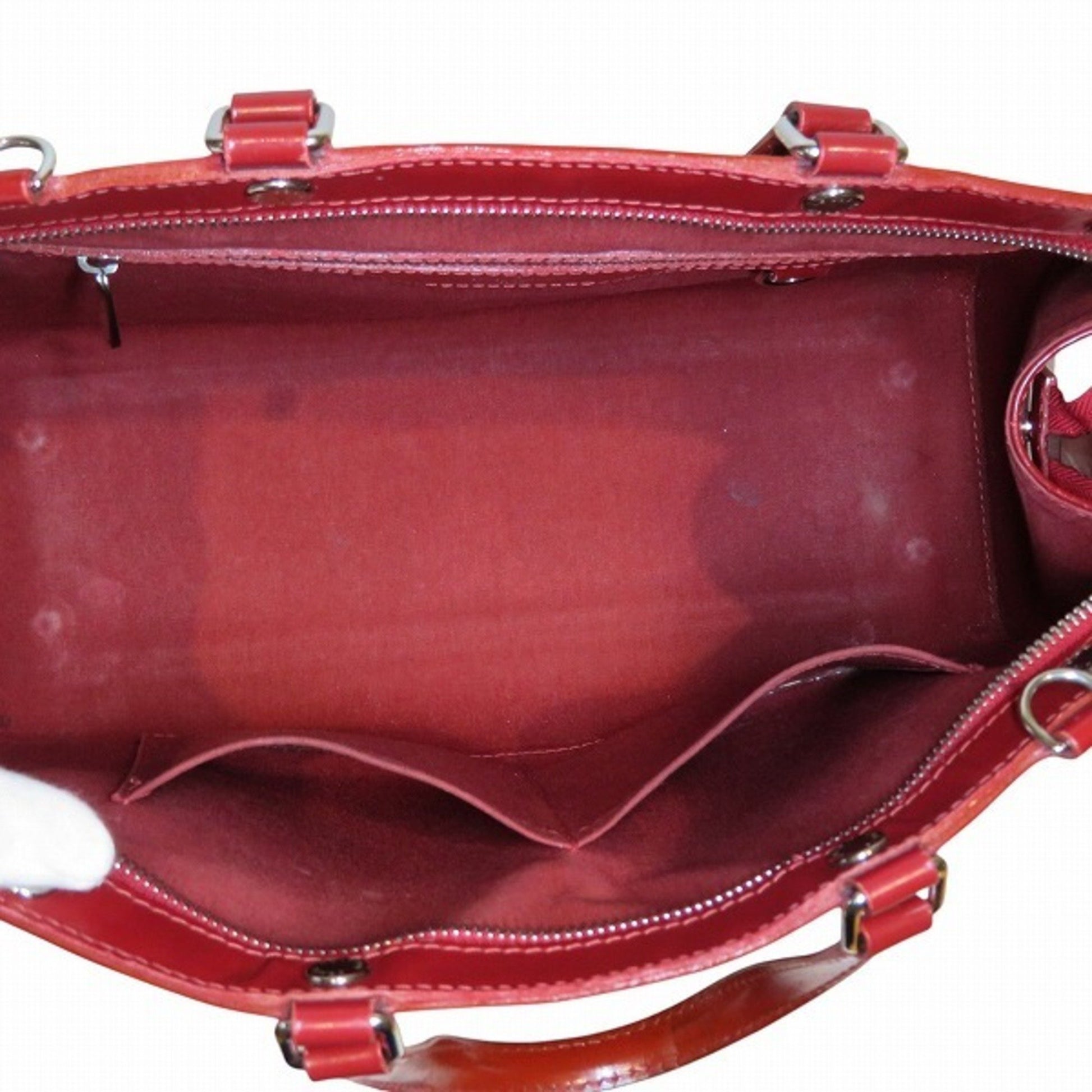 Louis Vuitton Brea, Red, Leather, handbag