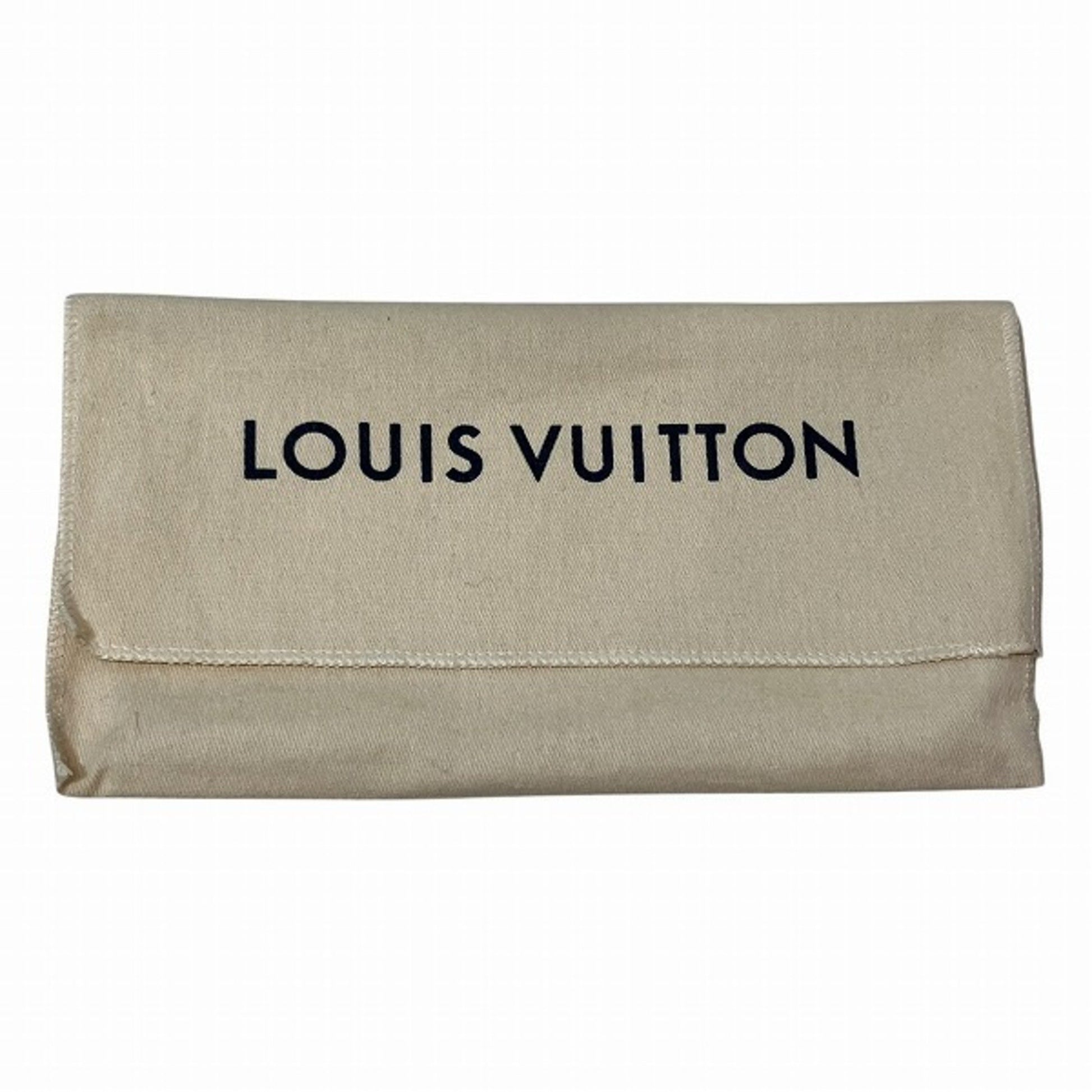 Louis Vuitton Brazza, Blue, Canvas, wallet