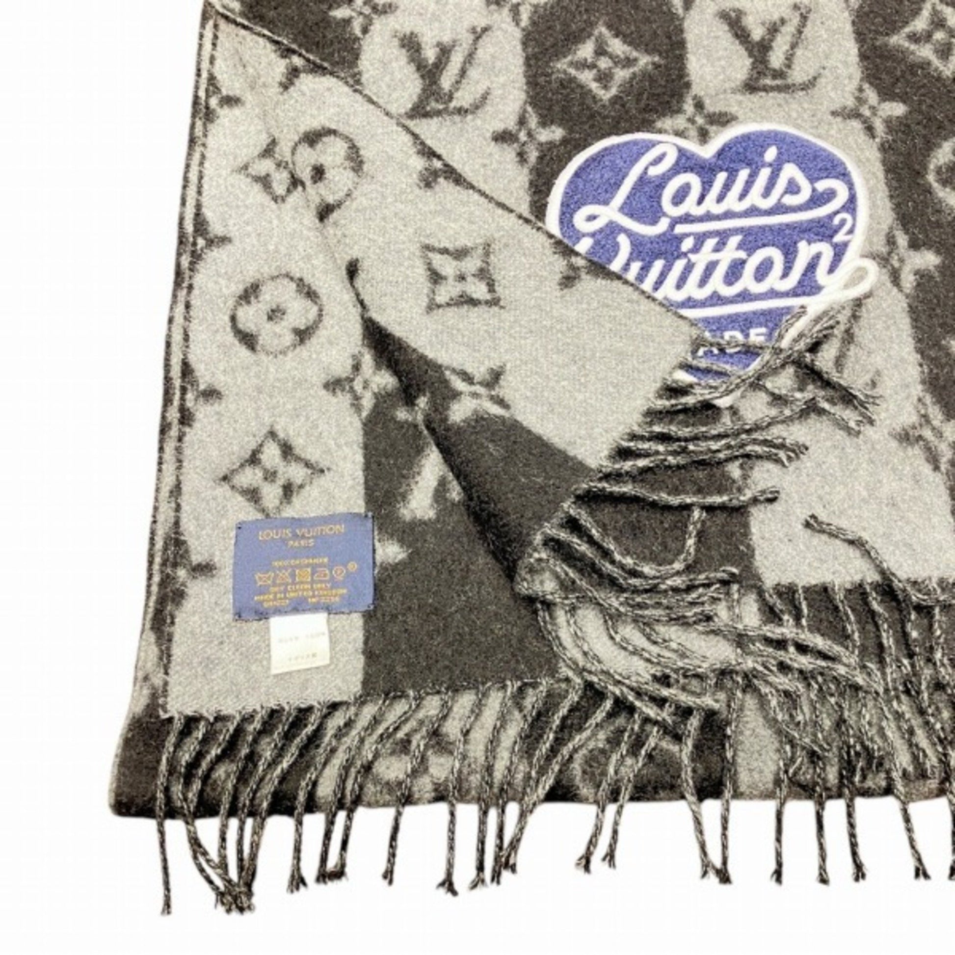 Louis Vuitton Nigo, Multicolour, Cashmere, scarf