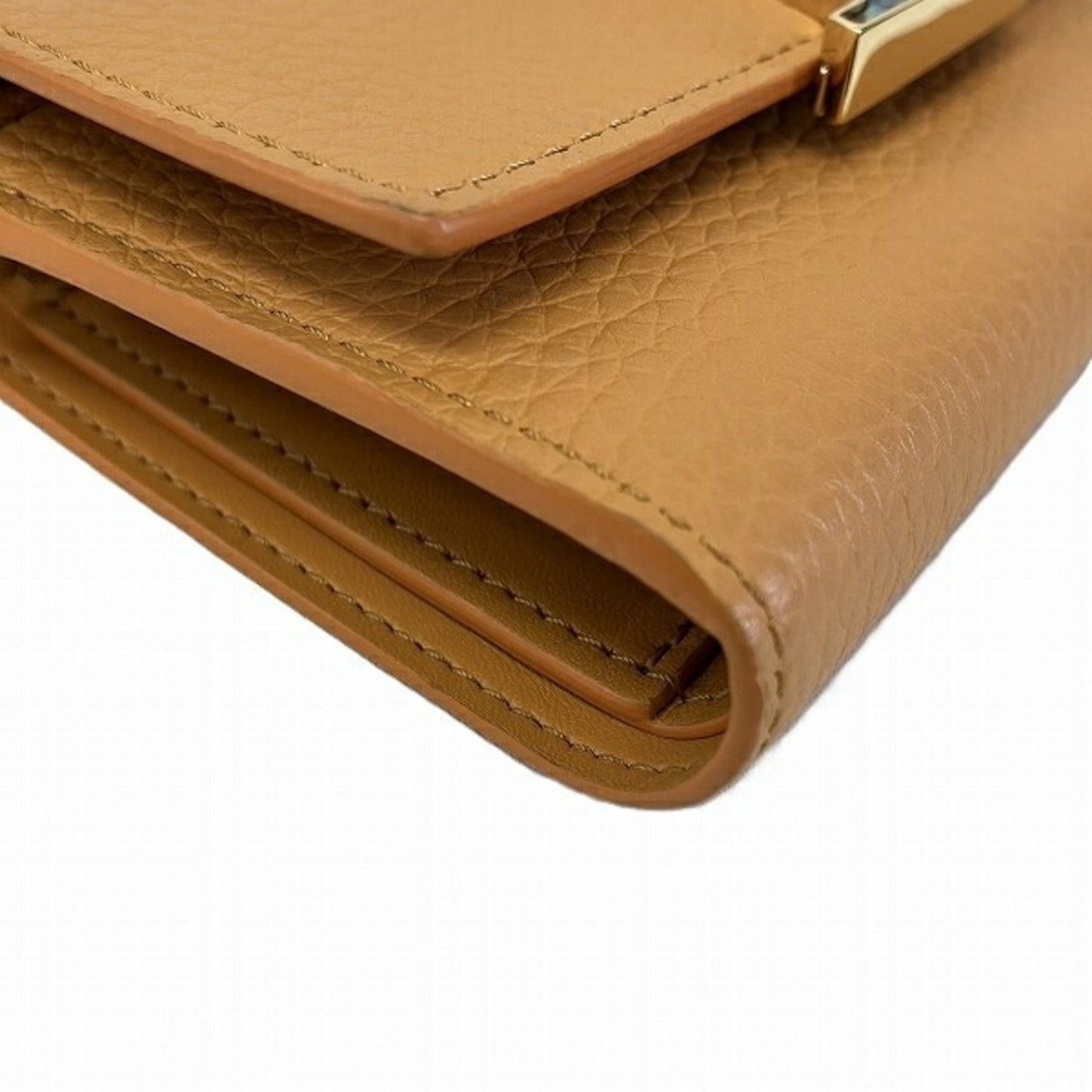 Louis Vuitton Portefeuille capucines, Camel, Leather, wallet