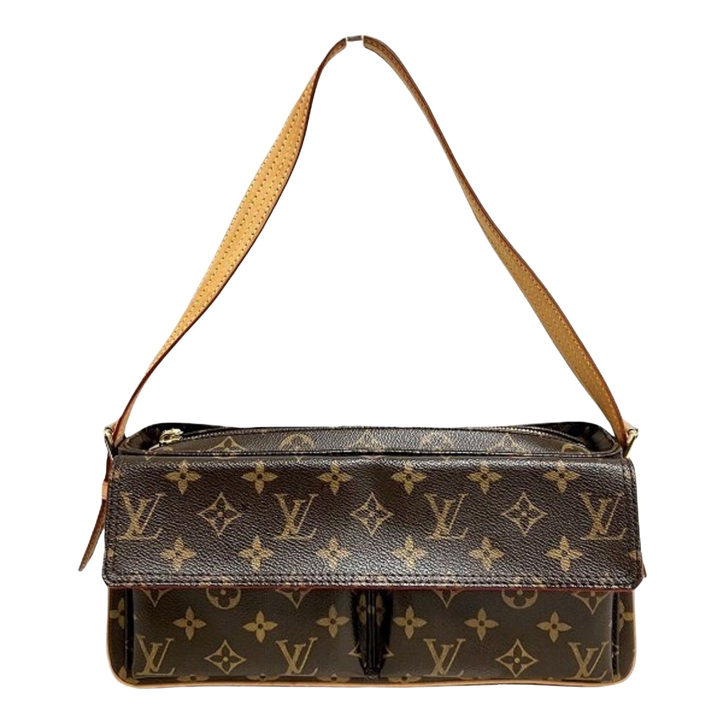 Louis Vuitton Viva Cité, Brown, Canvas, shoulder