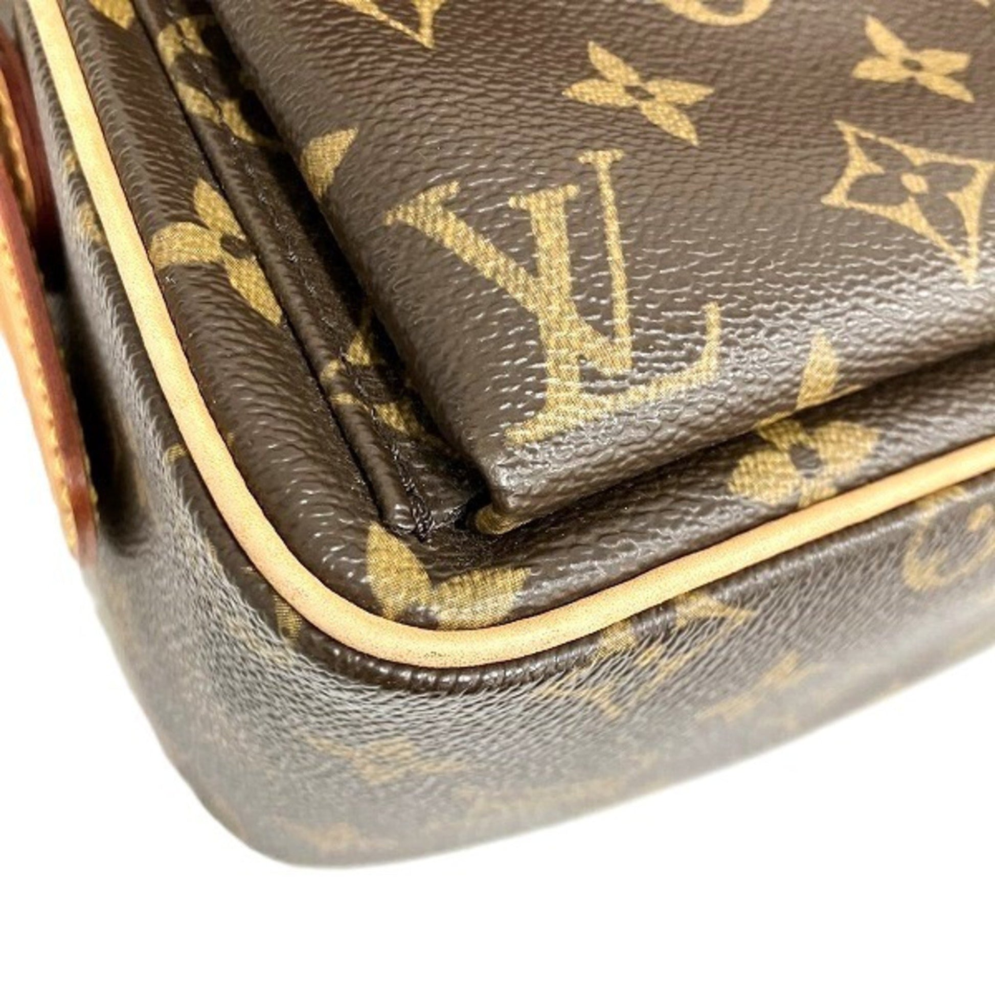 Louis Vuitton Viva Cité, Brown, Canvas, shoulder