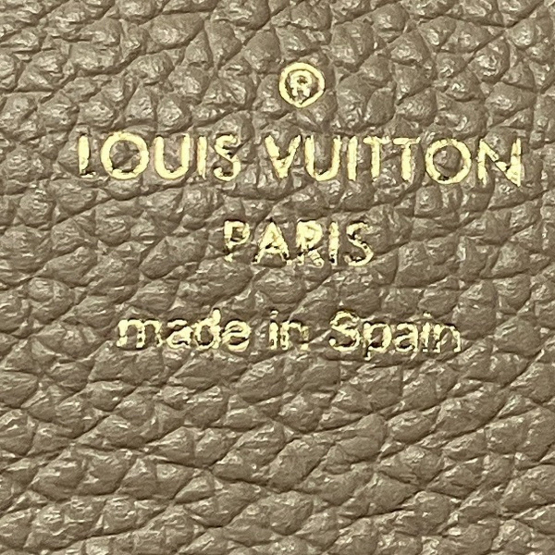 Louis Vuitton Portefeuille Sarah, Beige, Leather, wallet