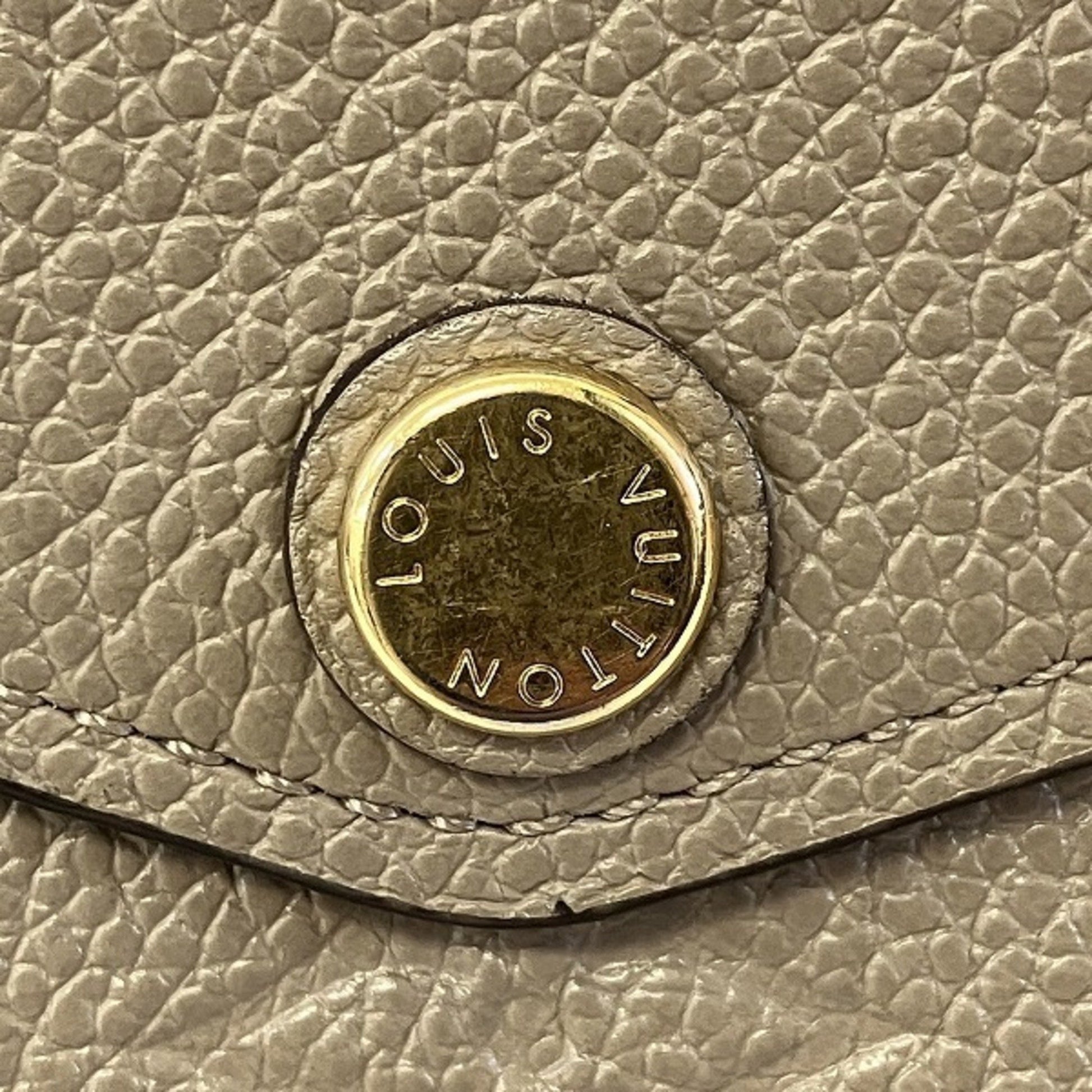 Louis Vuitton Portefeuille Sarah, Beige, Leather, wallet