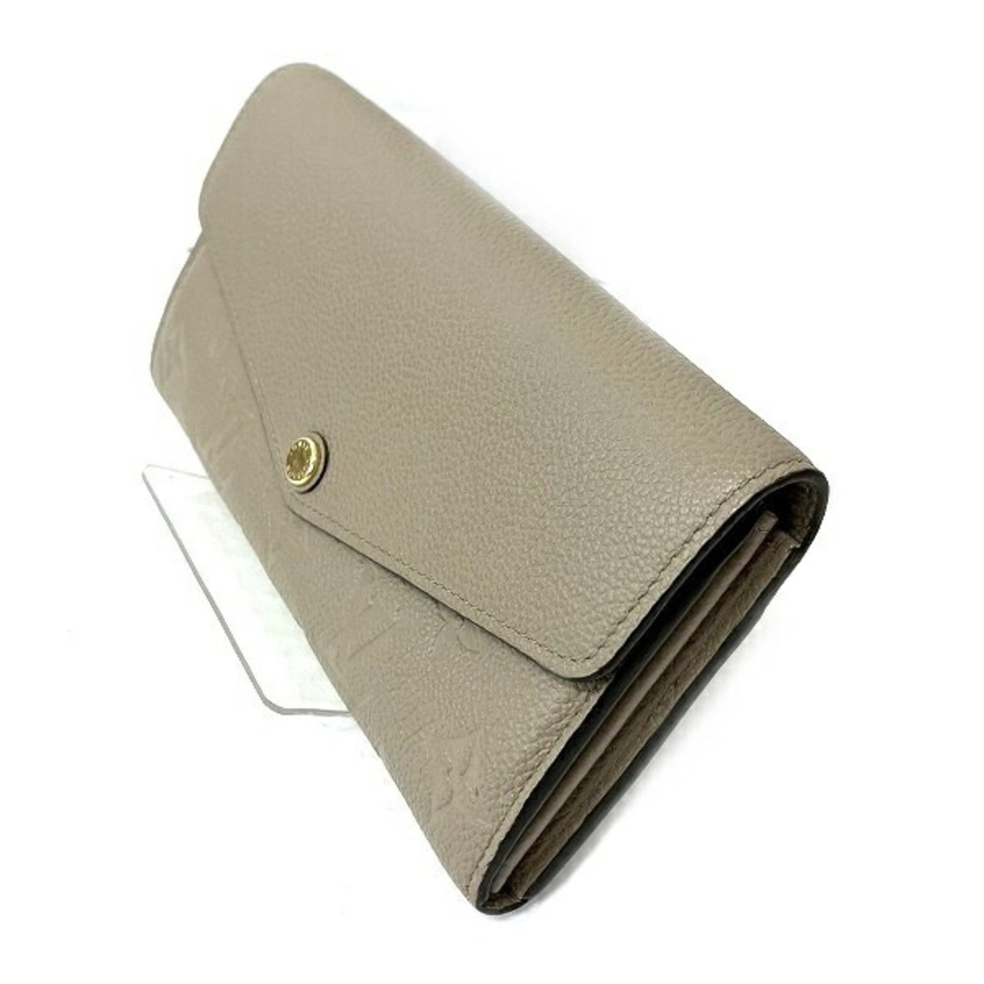 Louis Vuitton Portefeuille Sarah, Beige, Leather, wallet