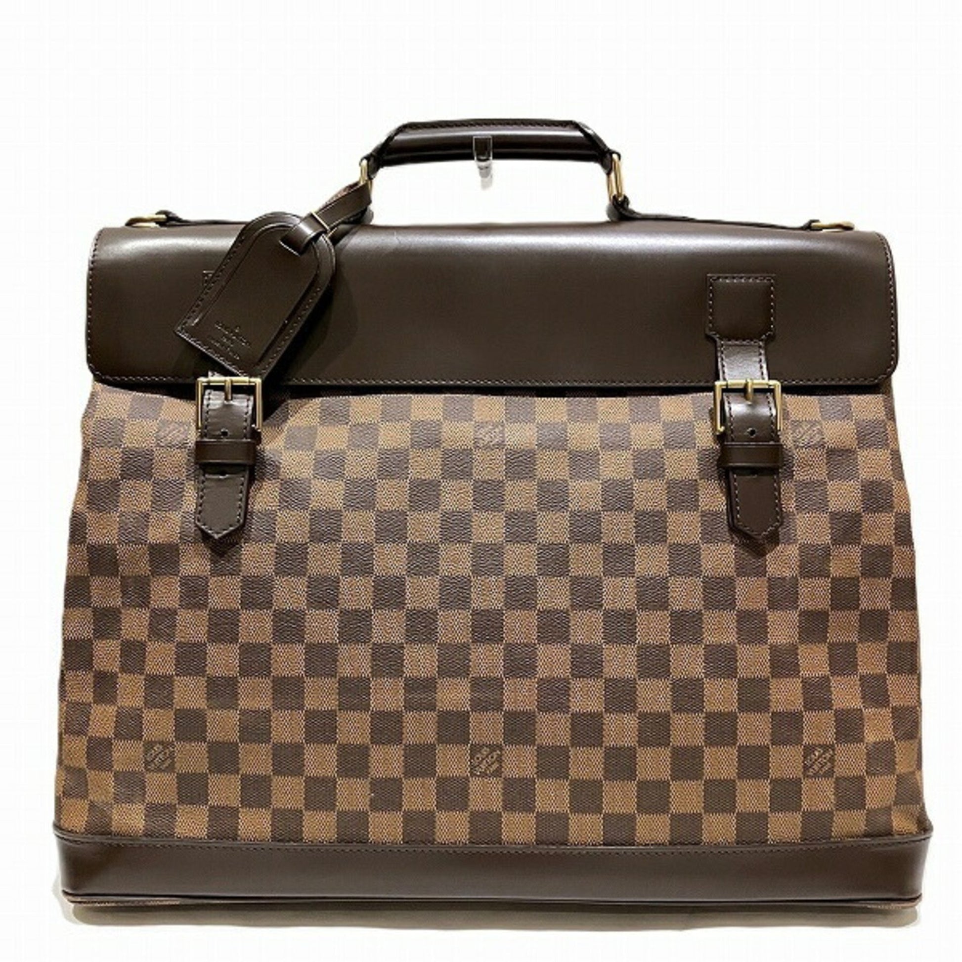 Louis Vuitton West End, Brown, Canvas, briefcase