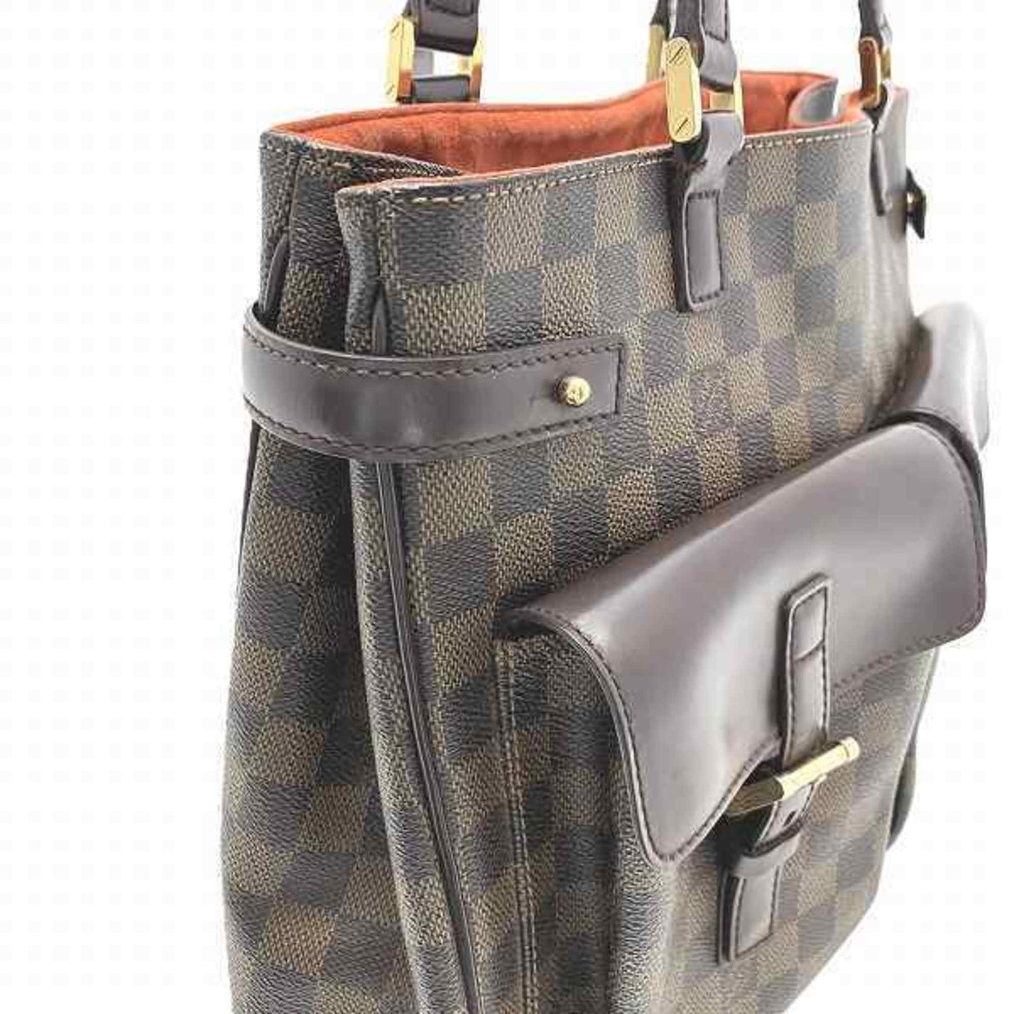 Louis Vuitton Uzes, Brown, Canvas, tote