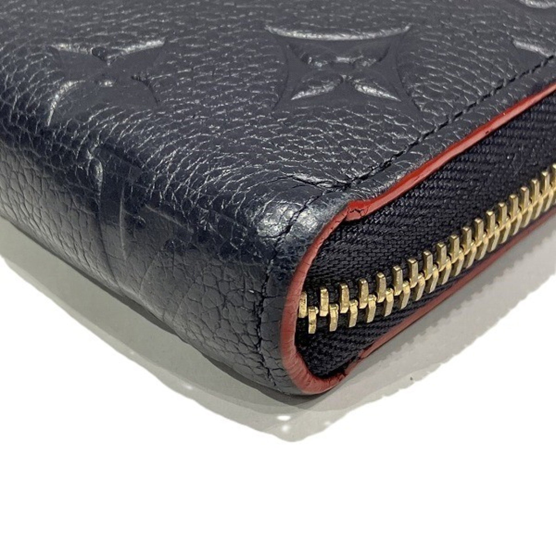 Louis Vuitton Portefeuille zippy, Navy, Leather, wallet