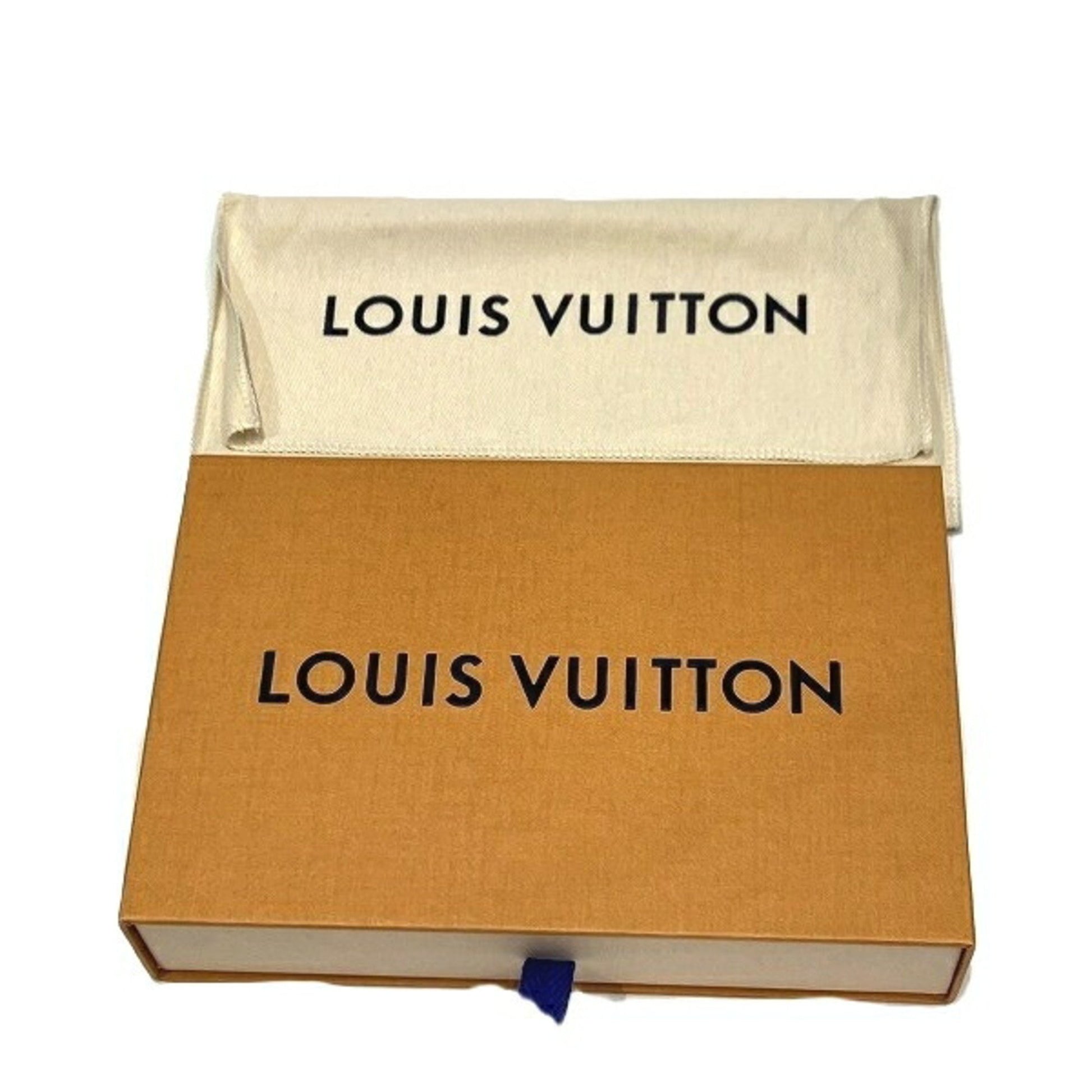 Louis Vuitton Portefeuille zippy, Navy, Leather, wallet