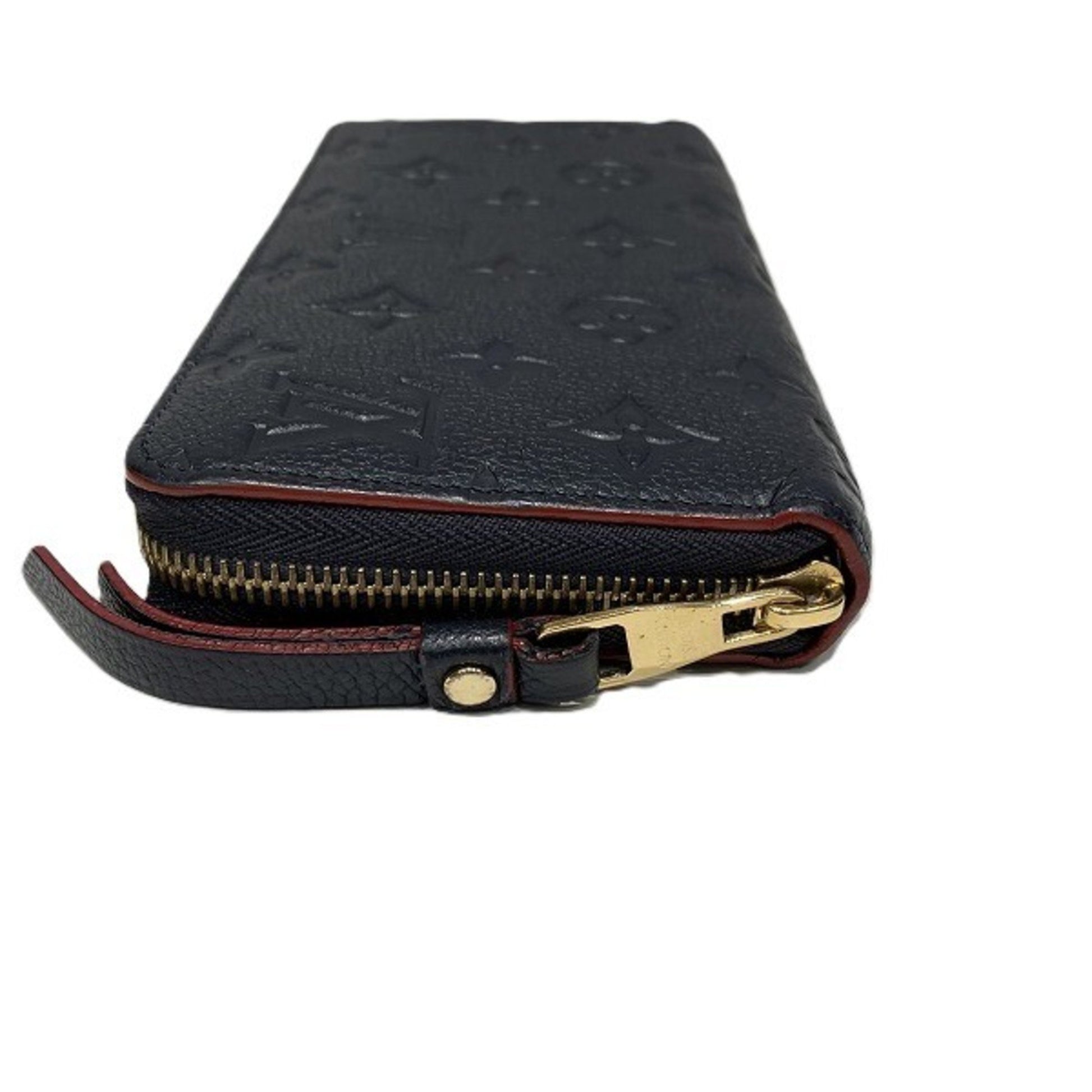 Louis Vuitton Portefeuille zippy, Navy, Leather, wallet