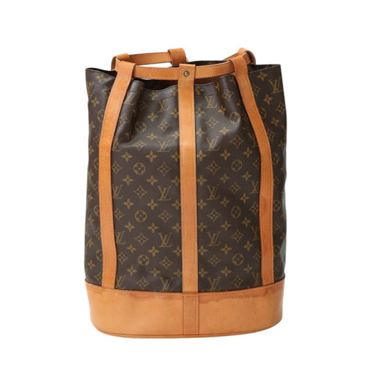 Louis Vuitton Randonnée, Brown, Canvas, shoulder