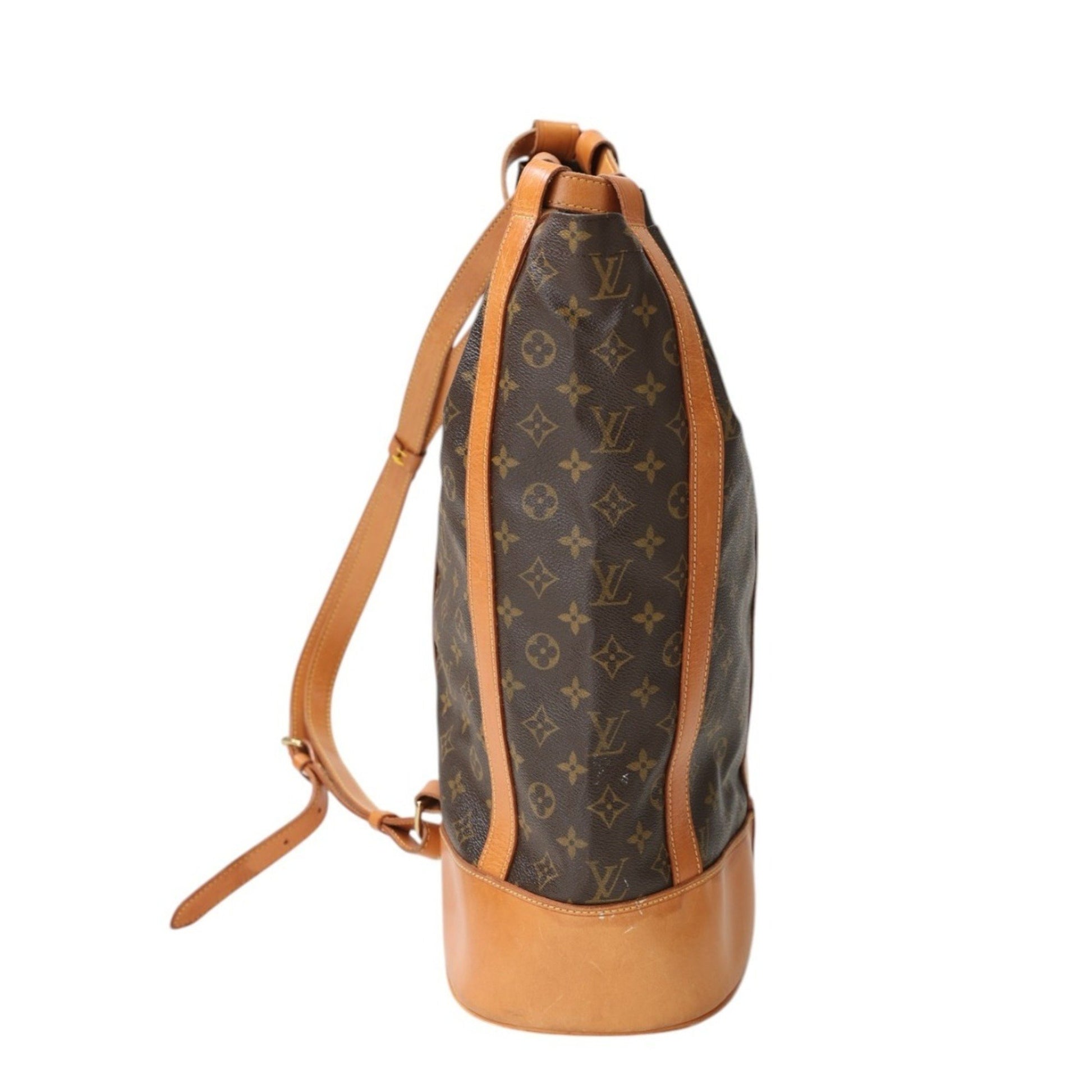 Louis Vuitton Randonnée, Brown, Canvas, shoulder