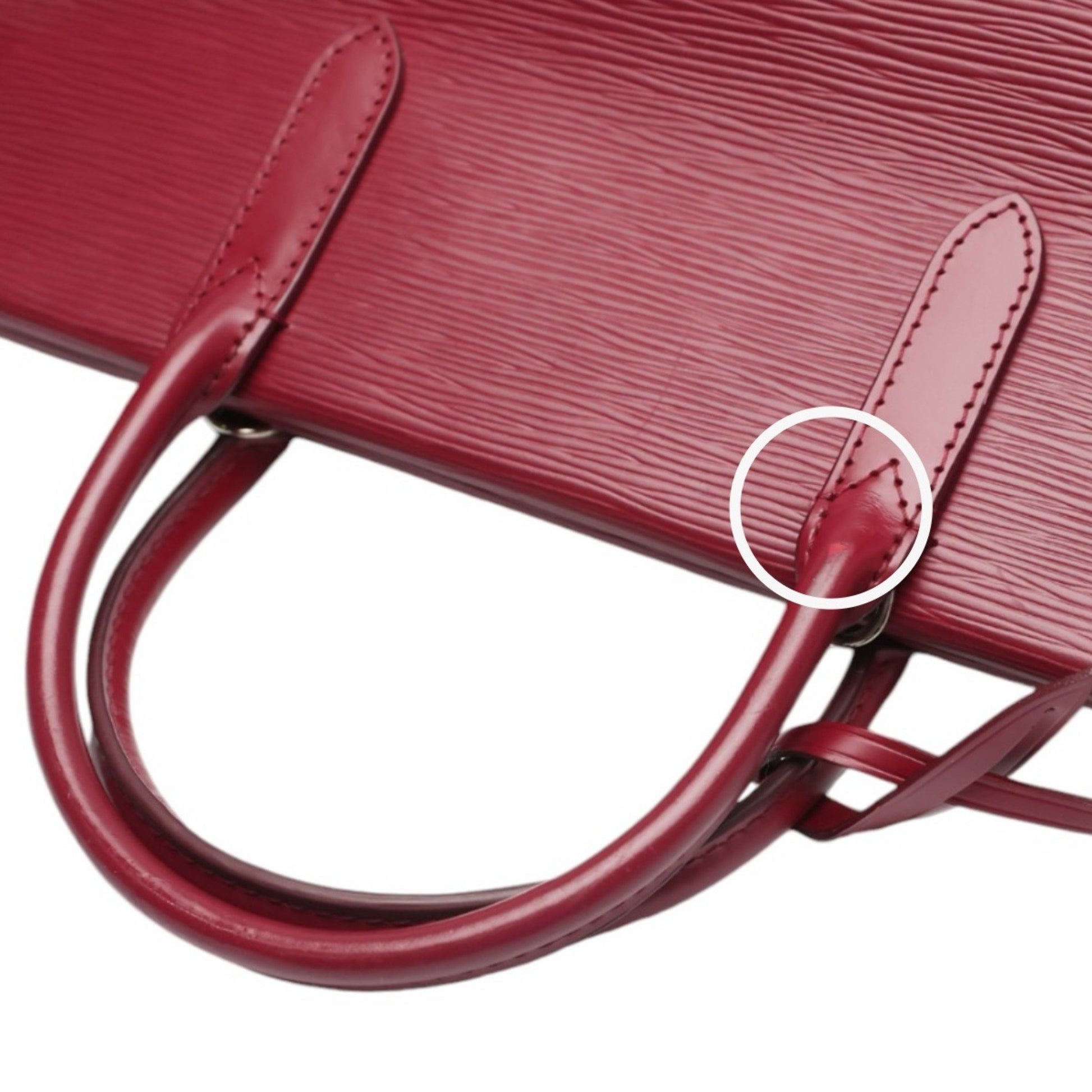 Louis Vuitton Marly, Red, Leather, shoulder